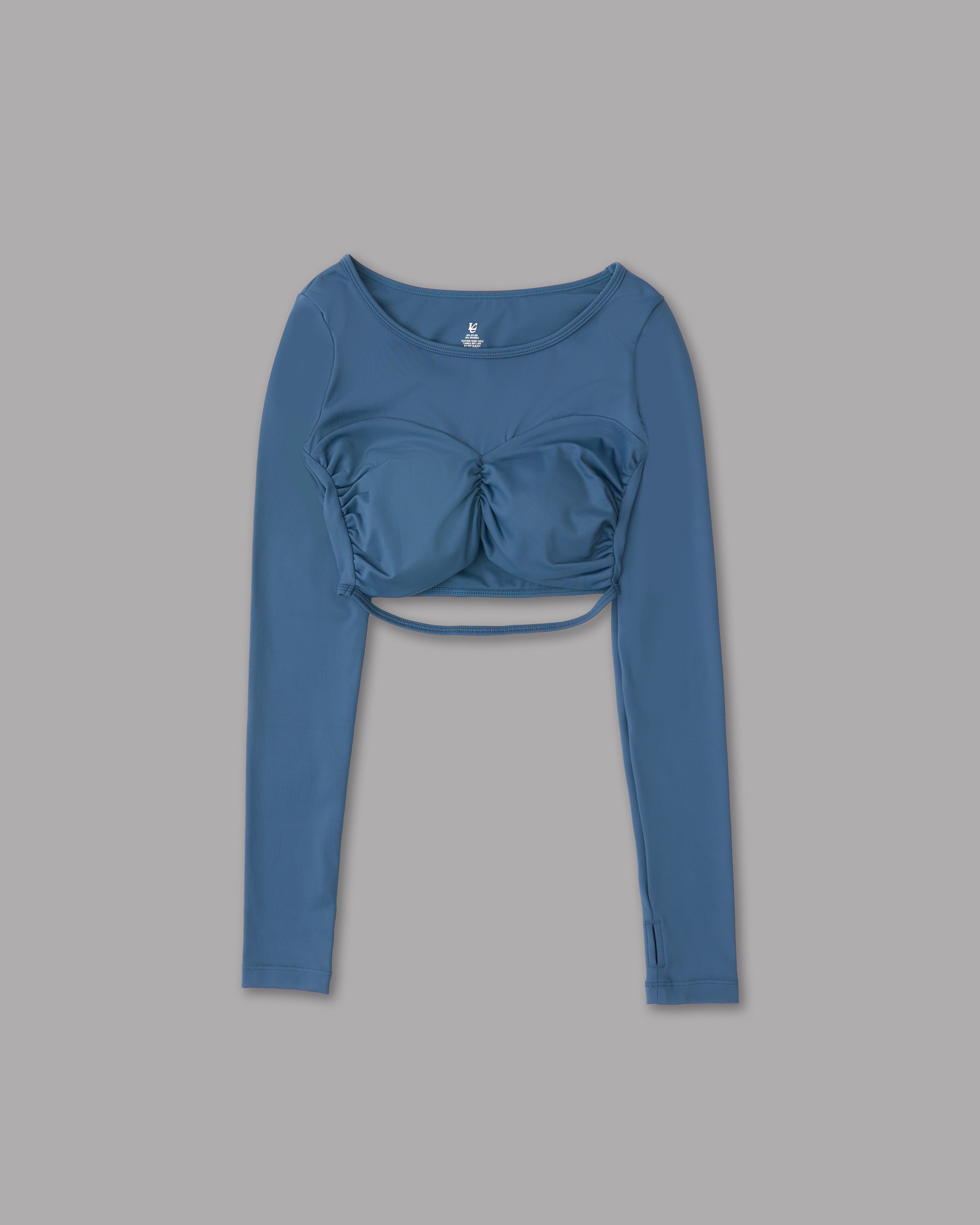 Crop Top - Petrolio