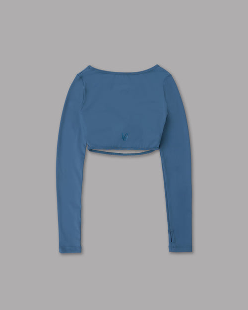 Crop Top - Petrolio