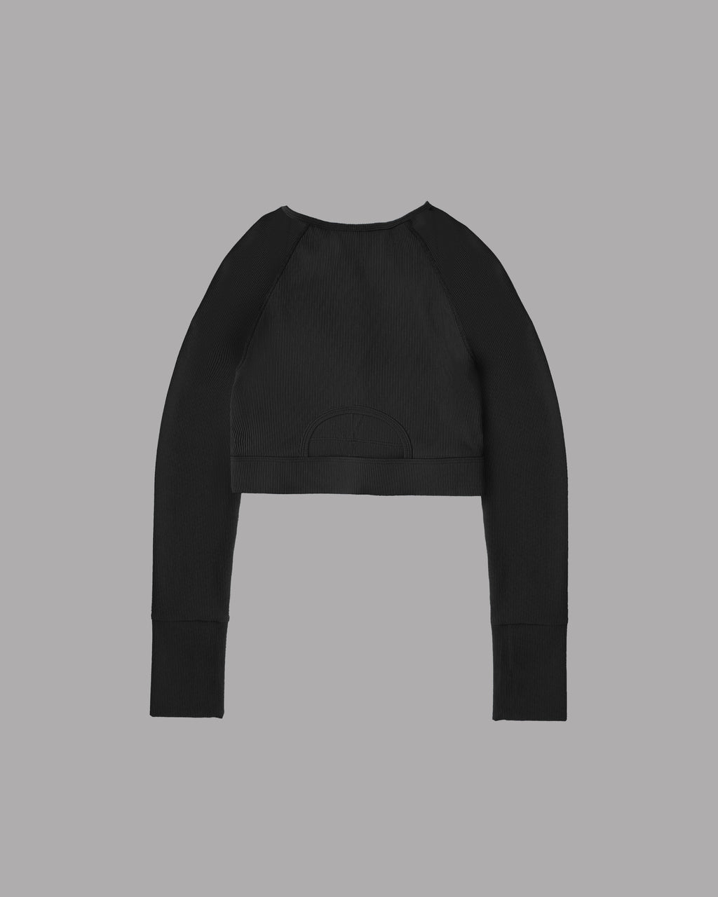Crop Top Ribbed - Nero