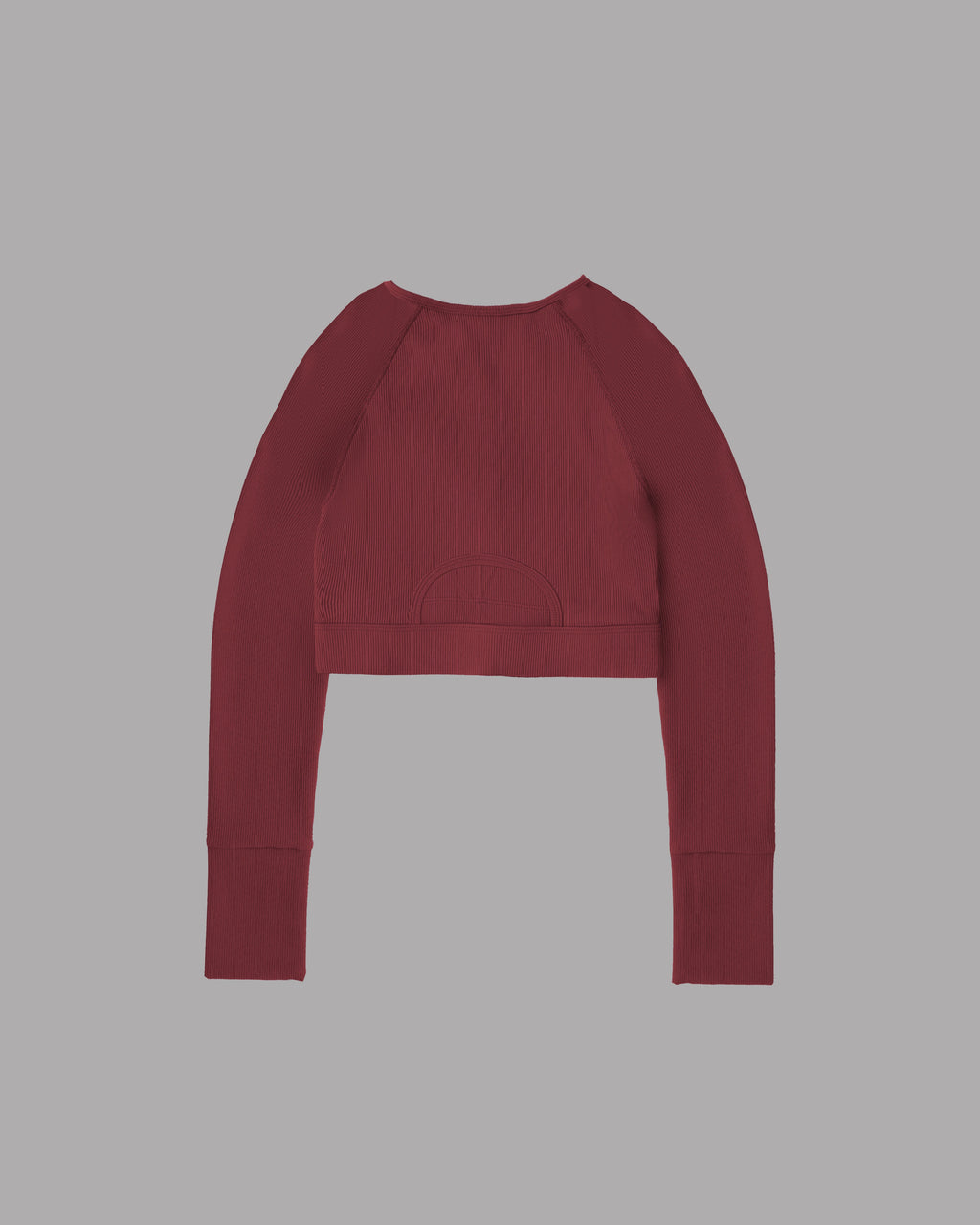 Crop Top Ribbed - Burgundy