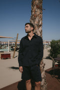 CAMICIA  OVER PUNTO MILANO BLU NAVY