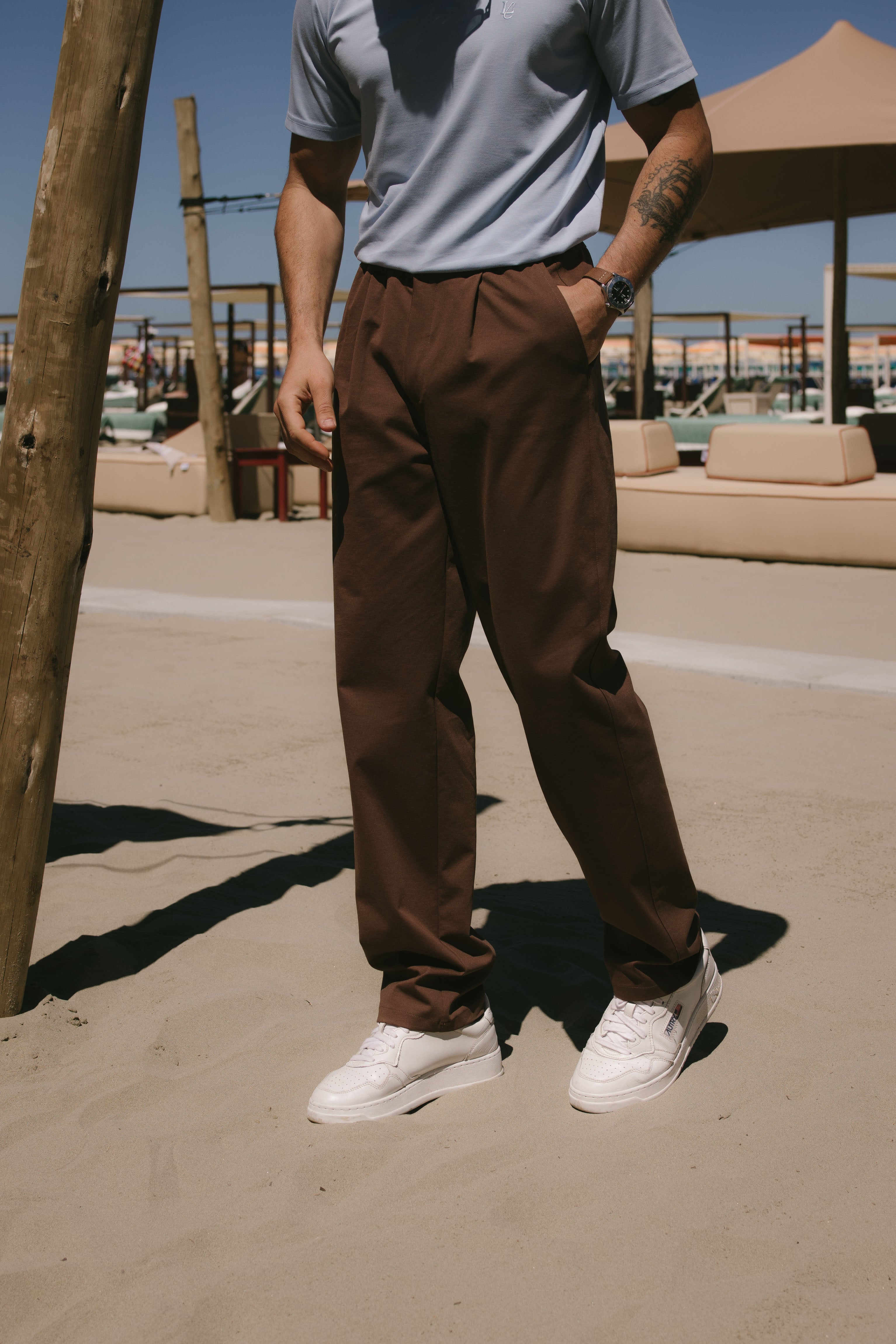 PANTALONE PUNTO MILANO MARRONE