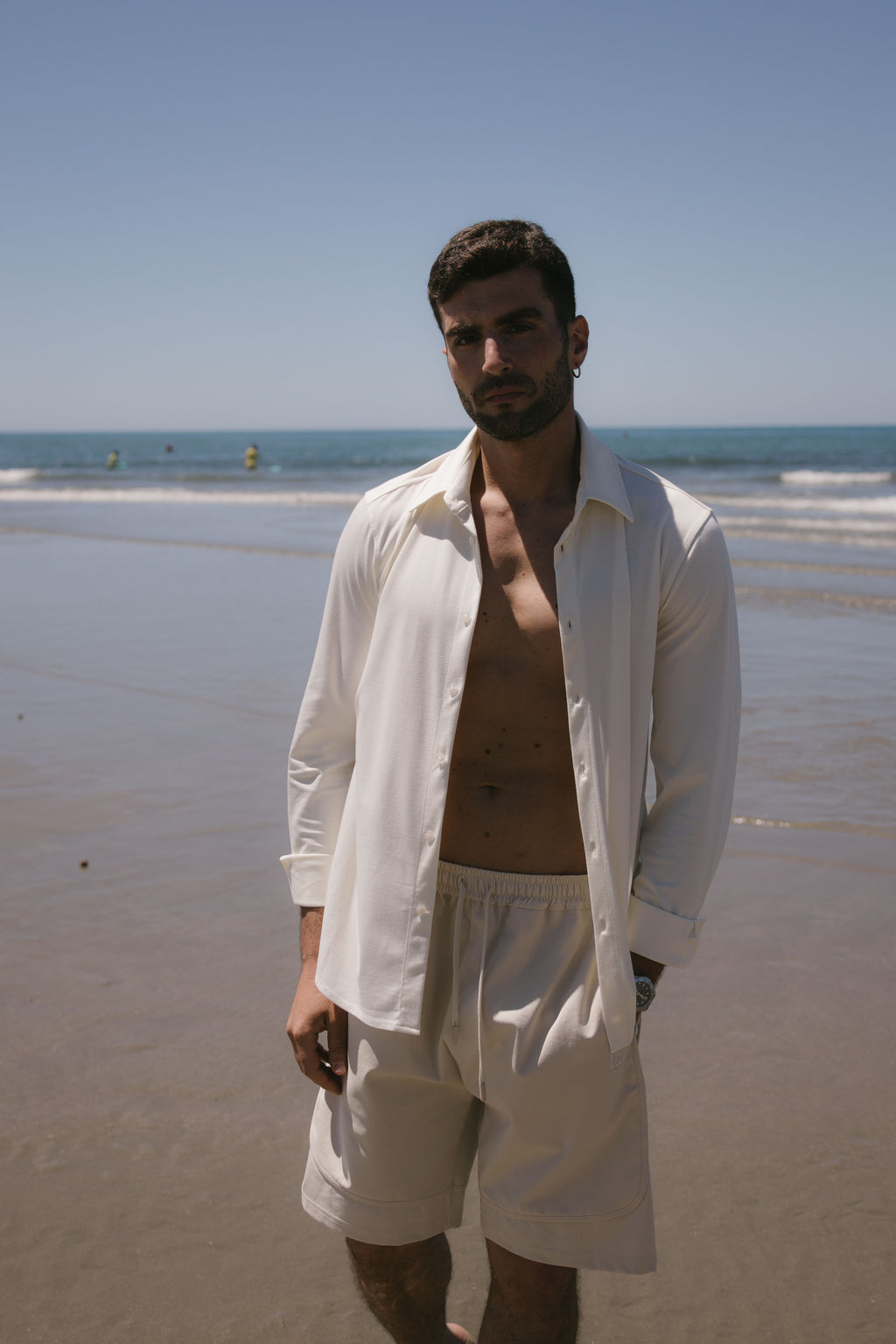 CAMICIA VISCOSA PANNA