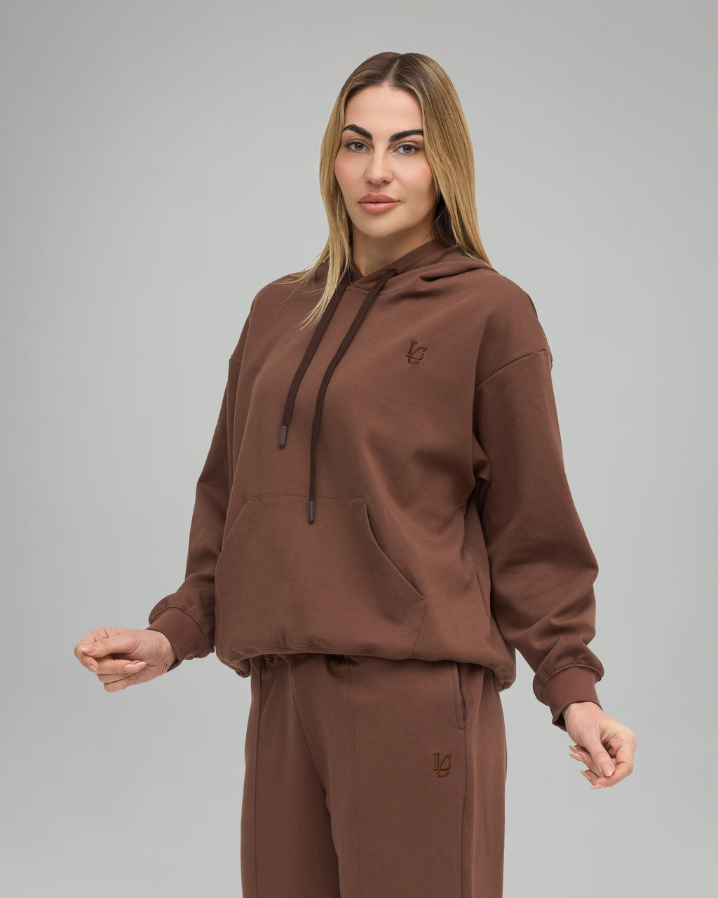 Felpa con Cappuccio - Cioccolato