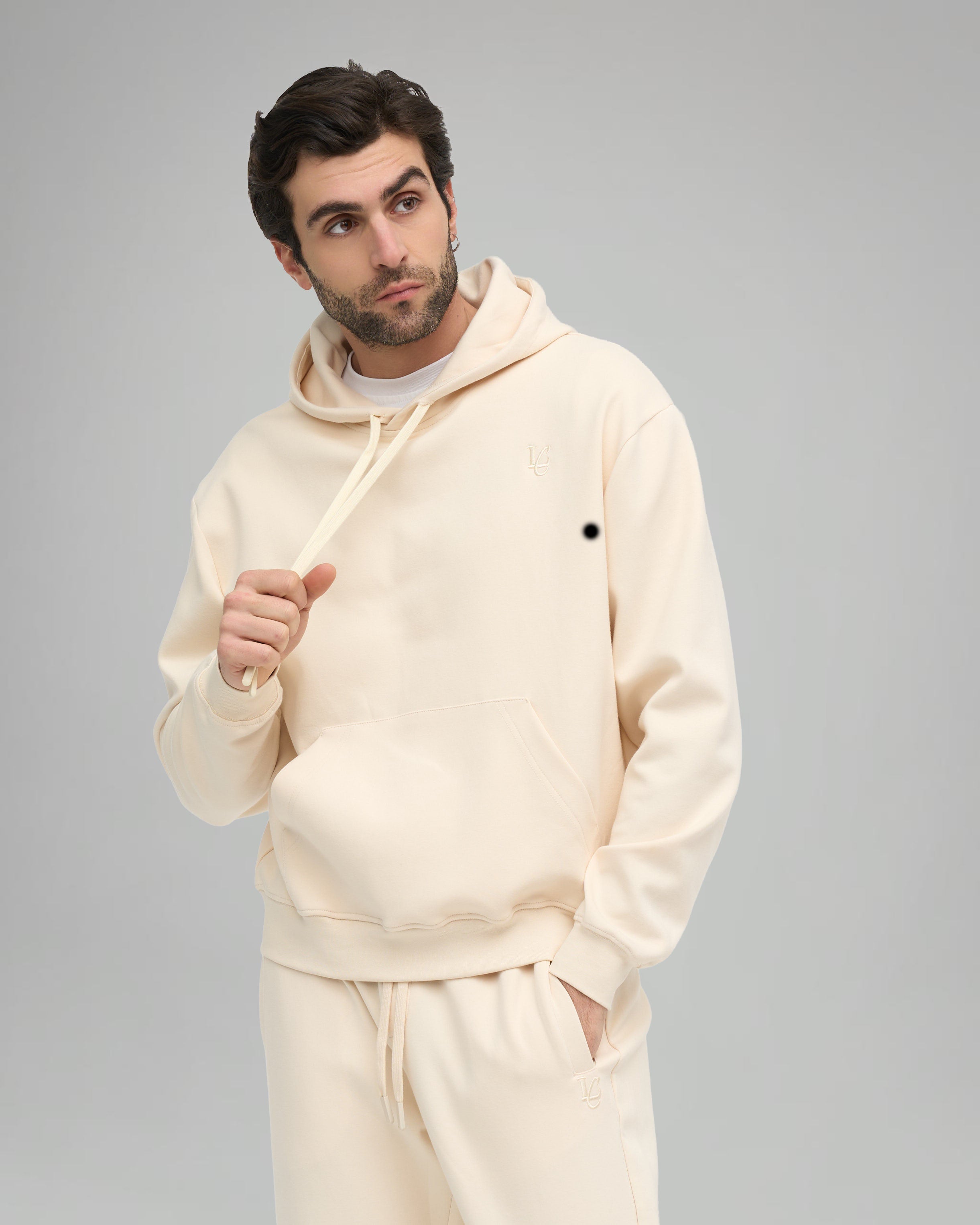 Felpa Cappuccio - Crema