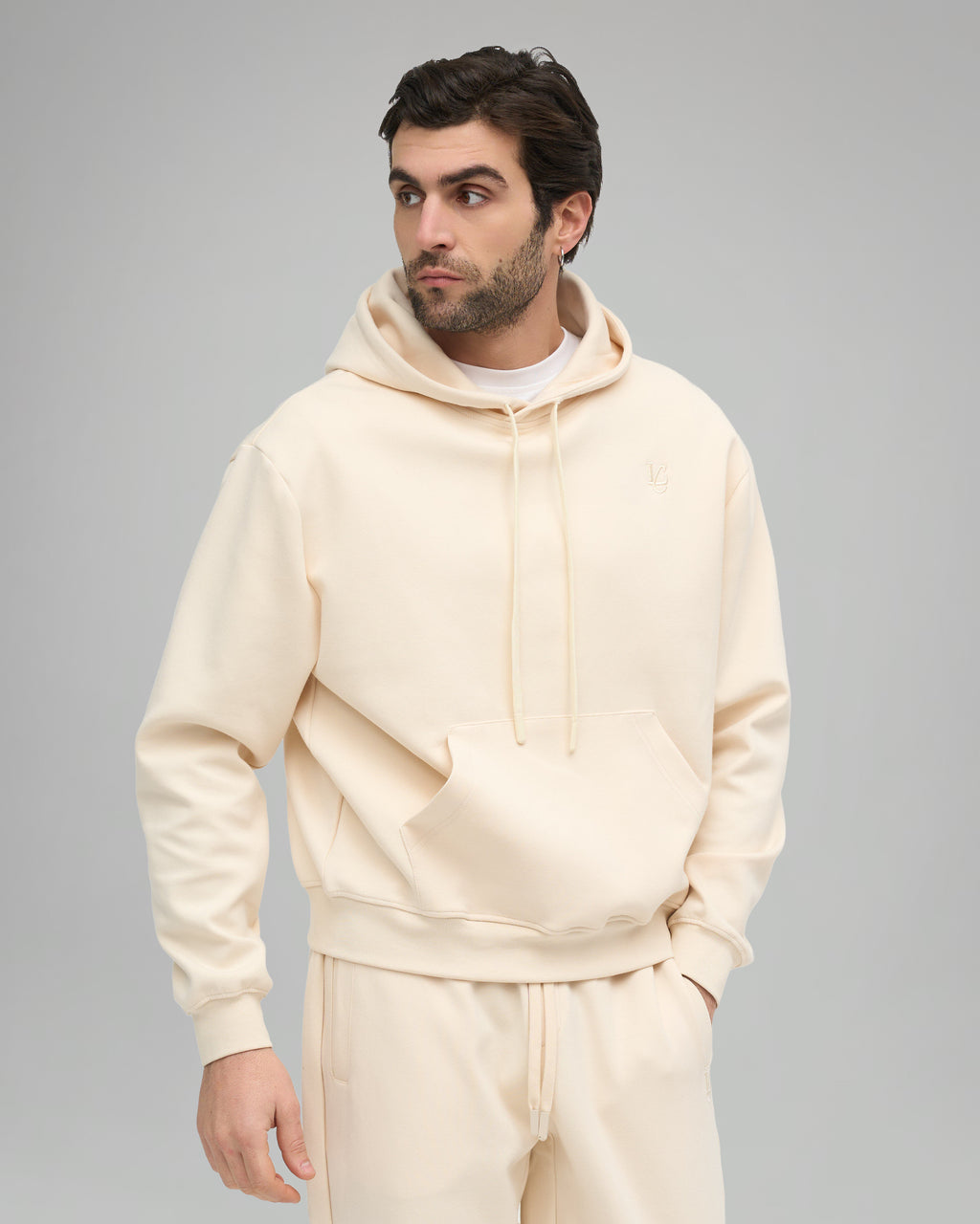 Felpa Cappuccio - Crema