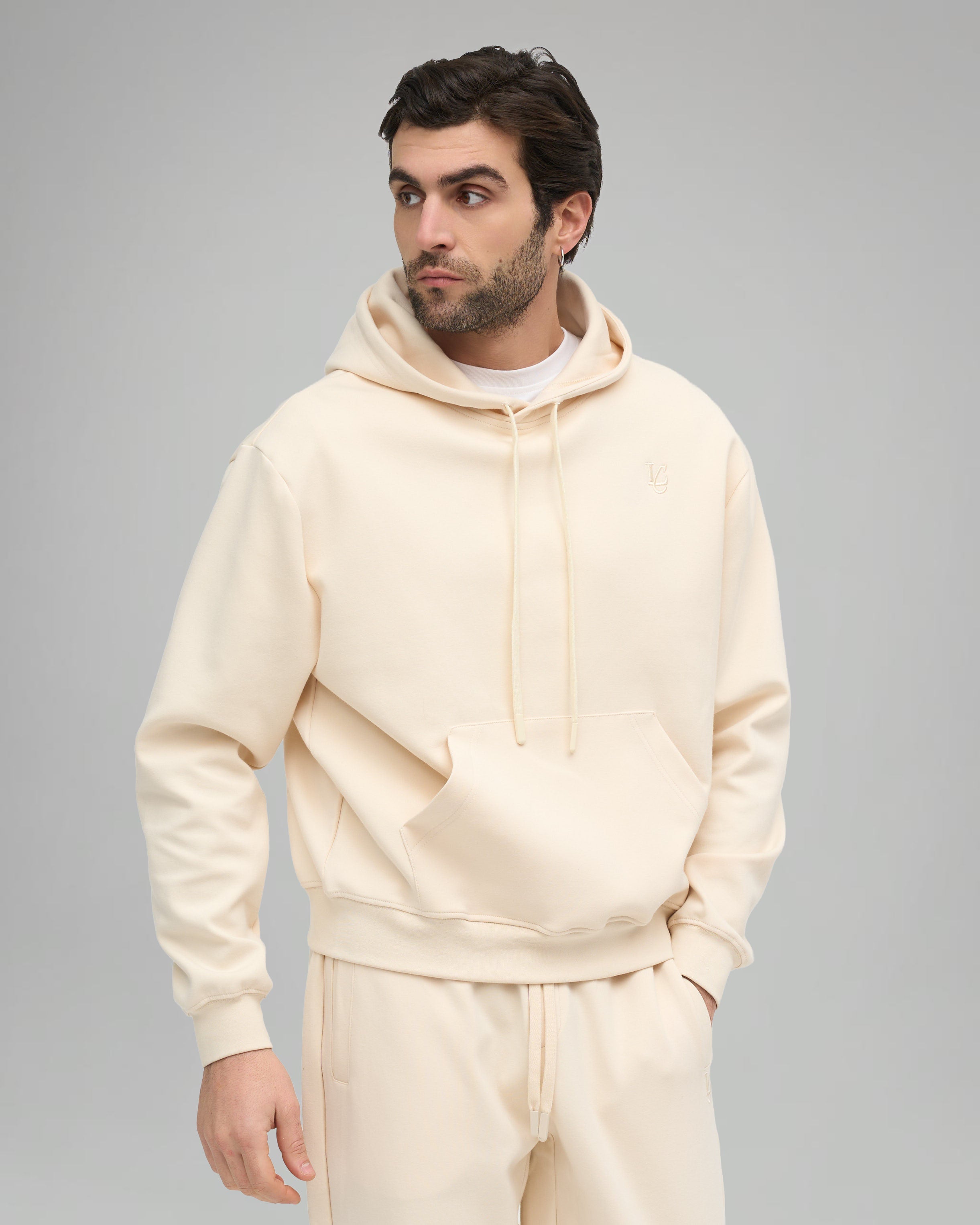 Felpa Cappuccio - Crema