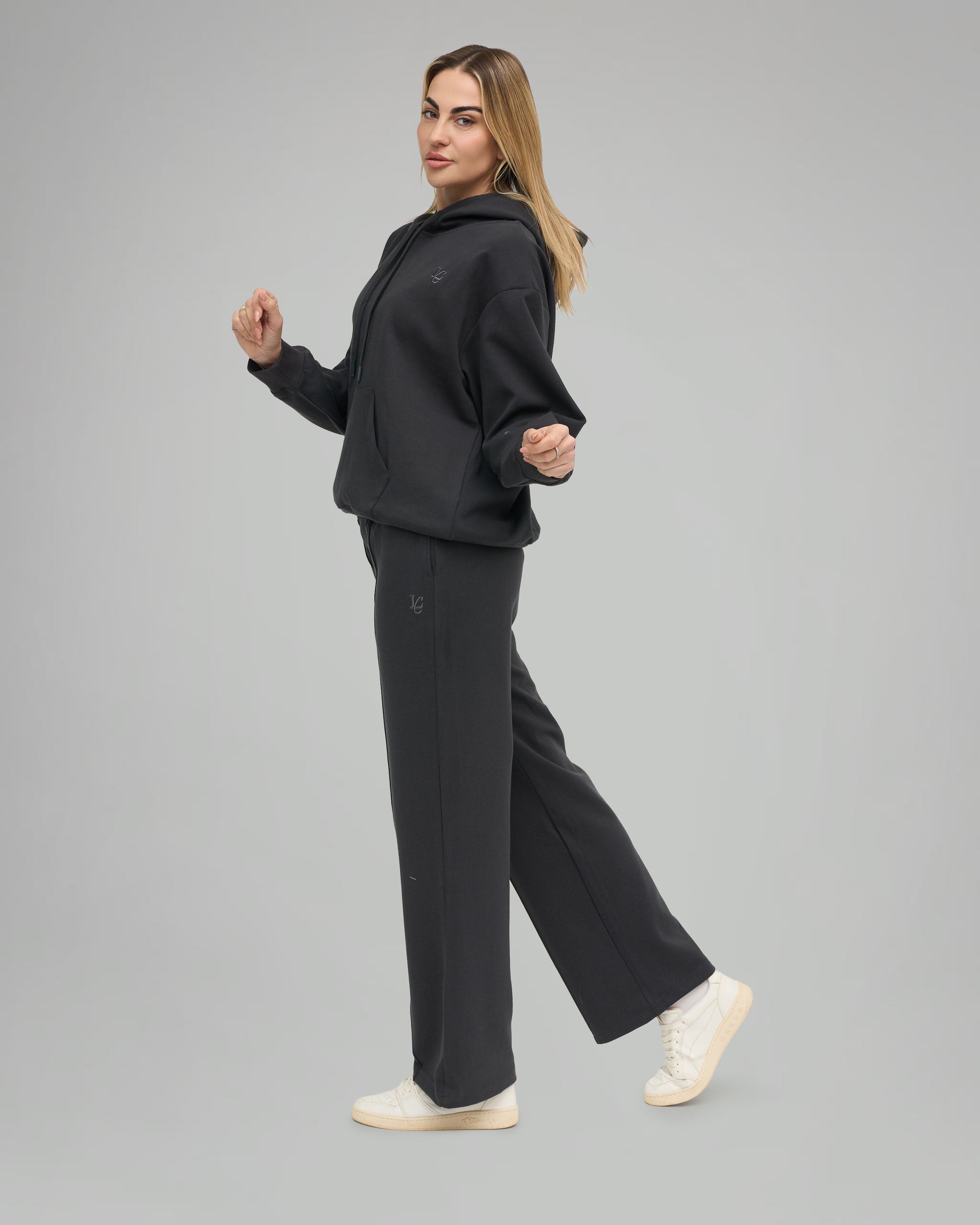 Pantalone Palazzo - Grigio Fumo