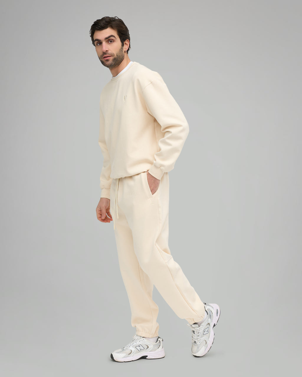 Pantalone Jogger - Crema