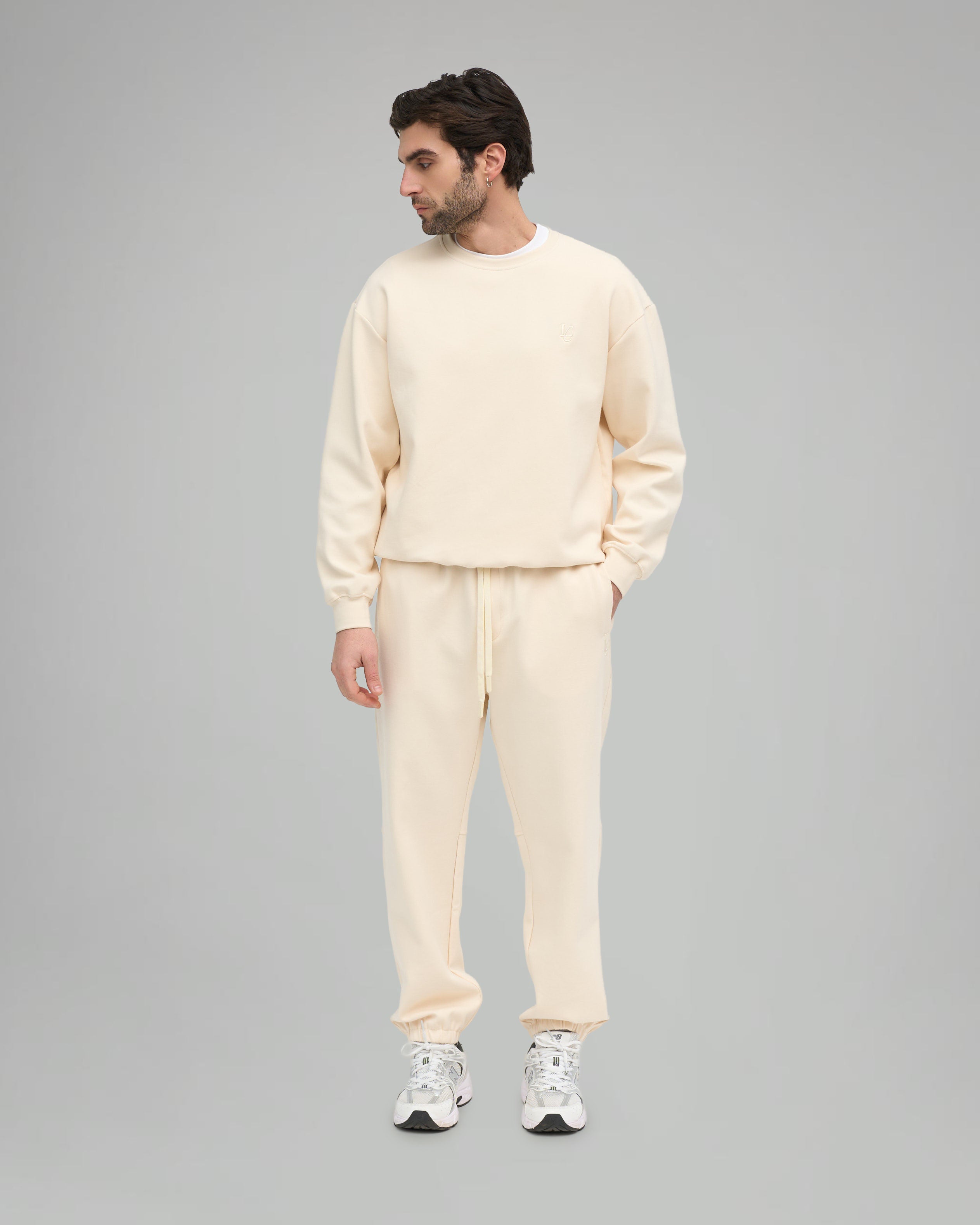 Felpa Girocollo - Crema