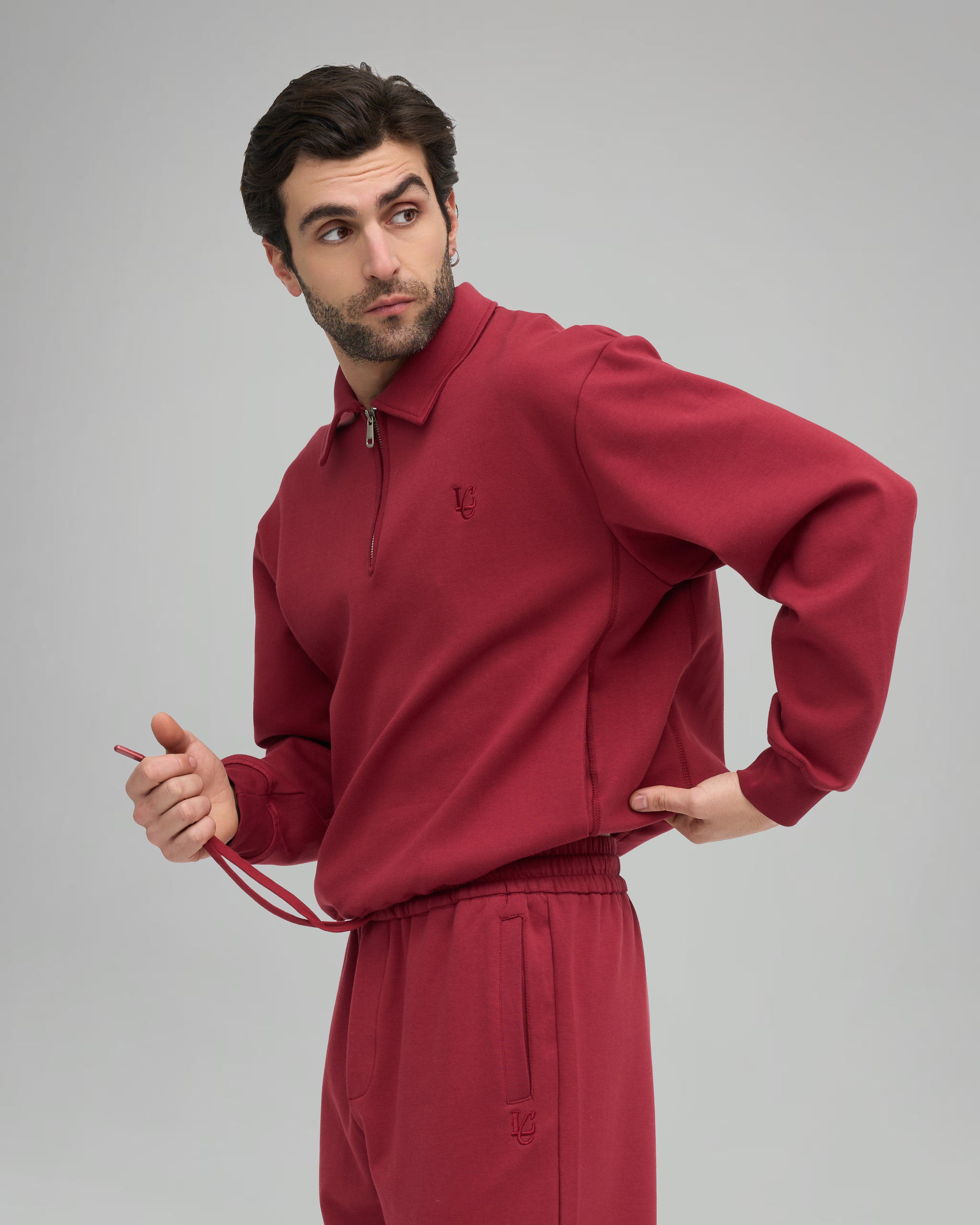 Felpa Polo - Bordeaux