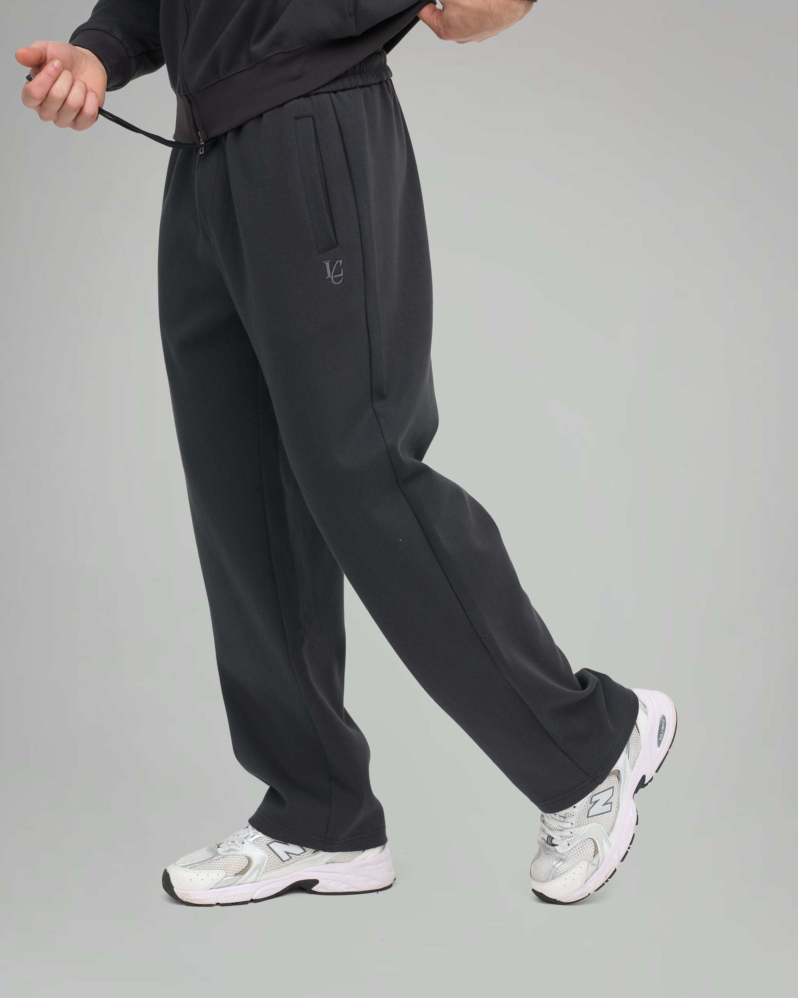 Pantalone Palazzo - Grigio Fumo