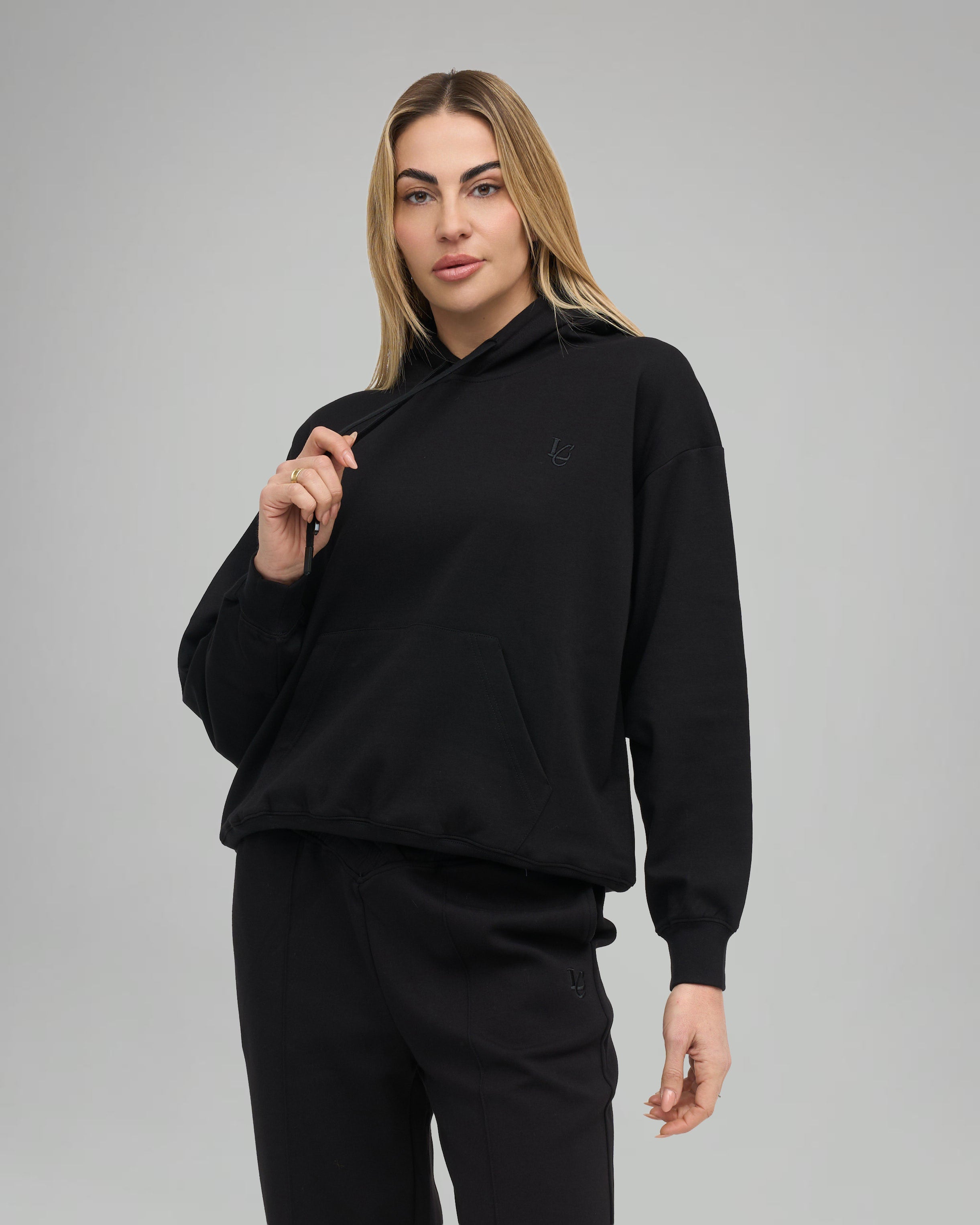 Felpa con Cappuccio - Black