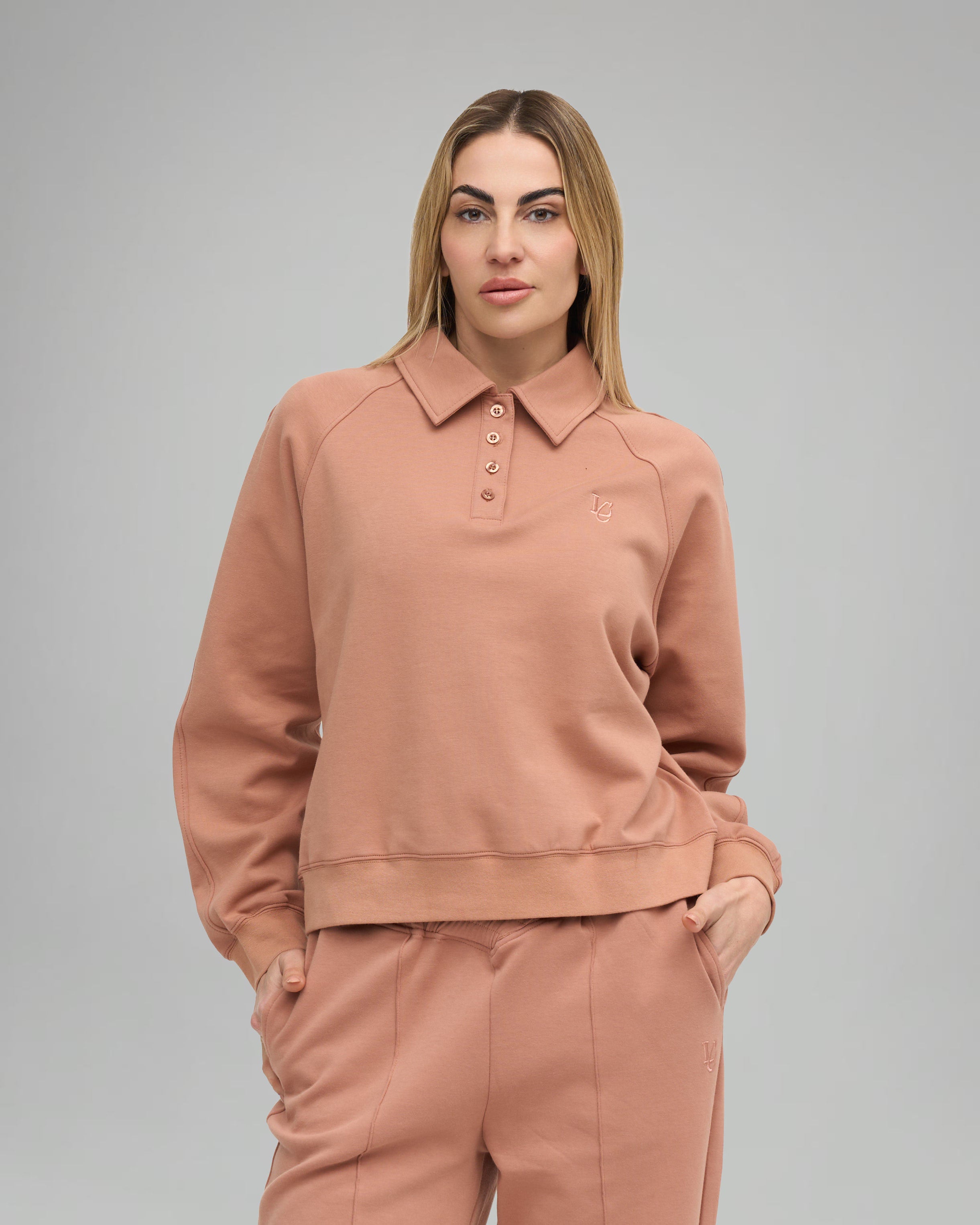 Felpa Polo - Caramel