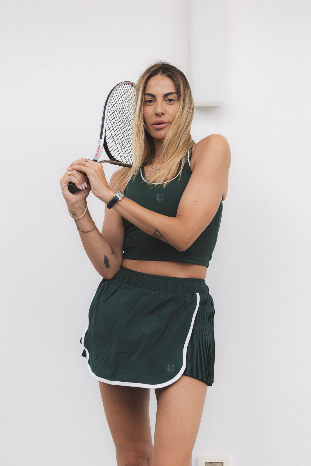 CANOTTA TOP EVERGREEN/WHITE