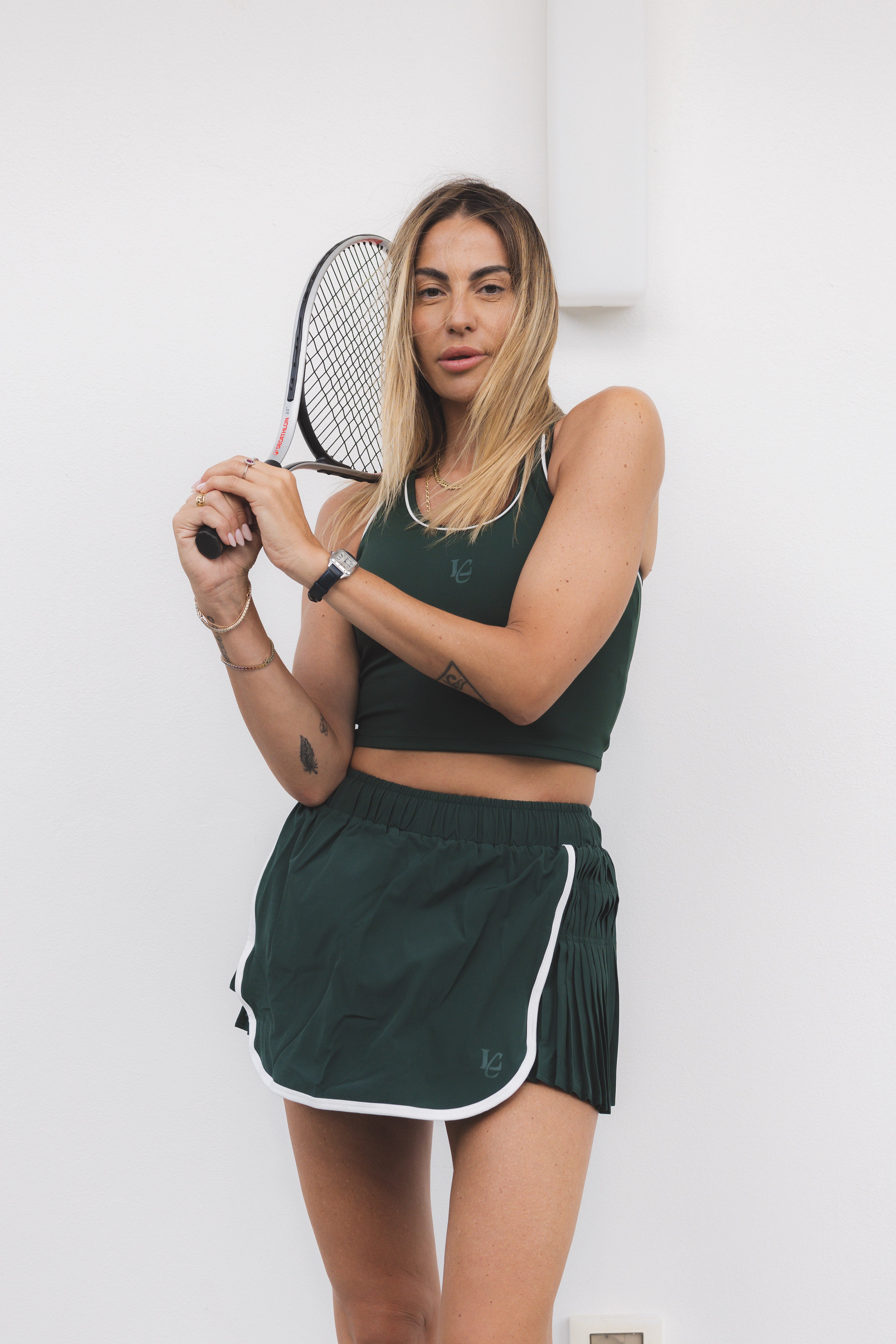 CANOTTA TOP EVERGREEN/WHITE