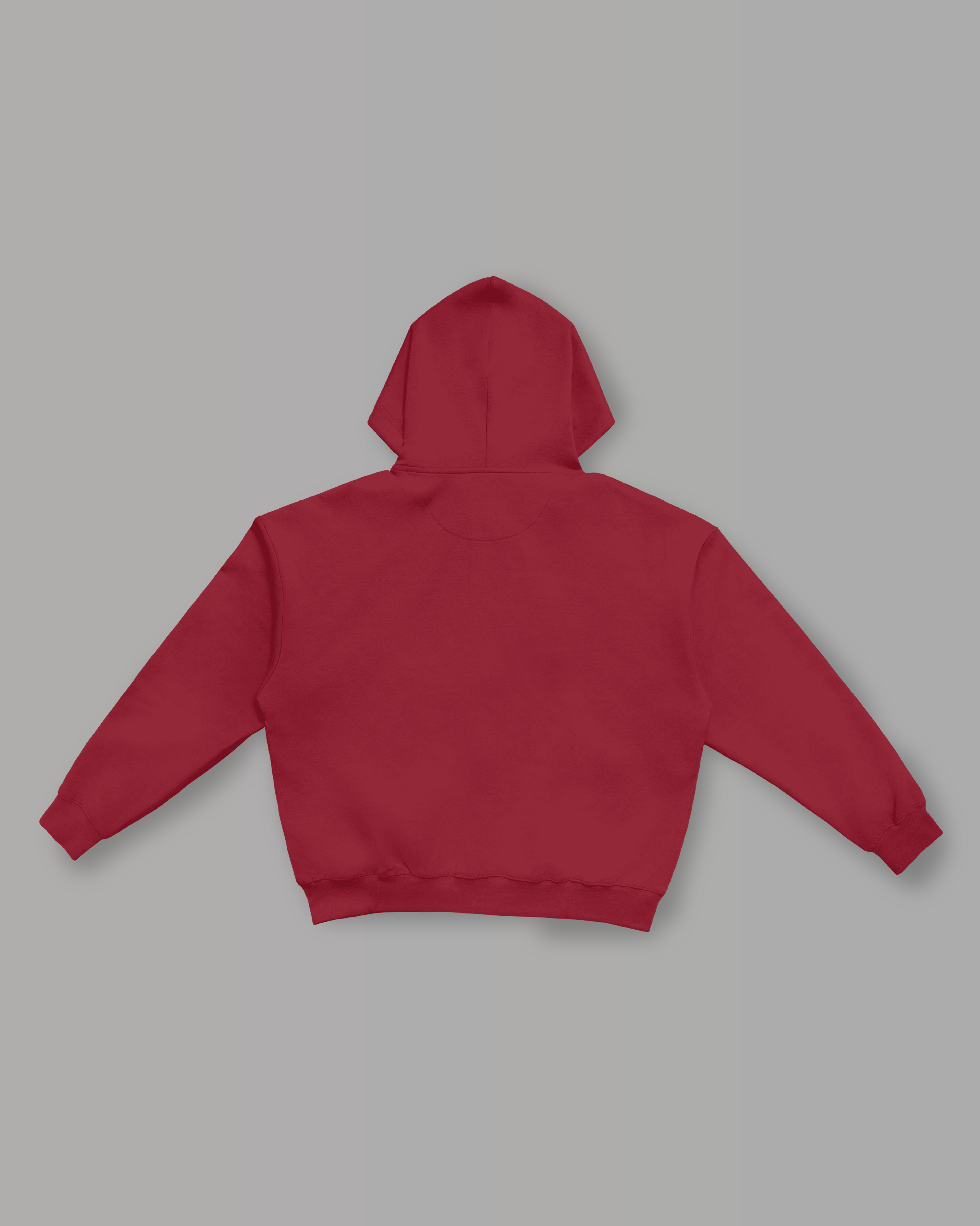 Felpa Cappuccio e Zip - Bordeaux