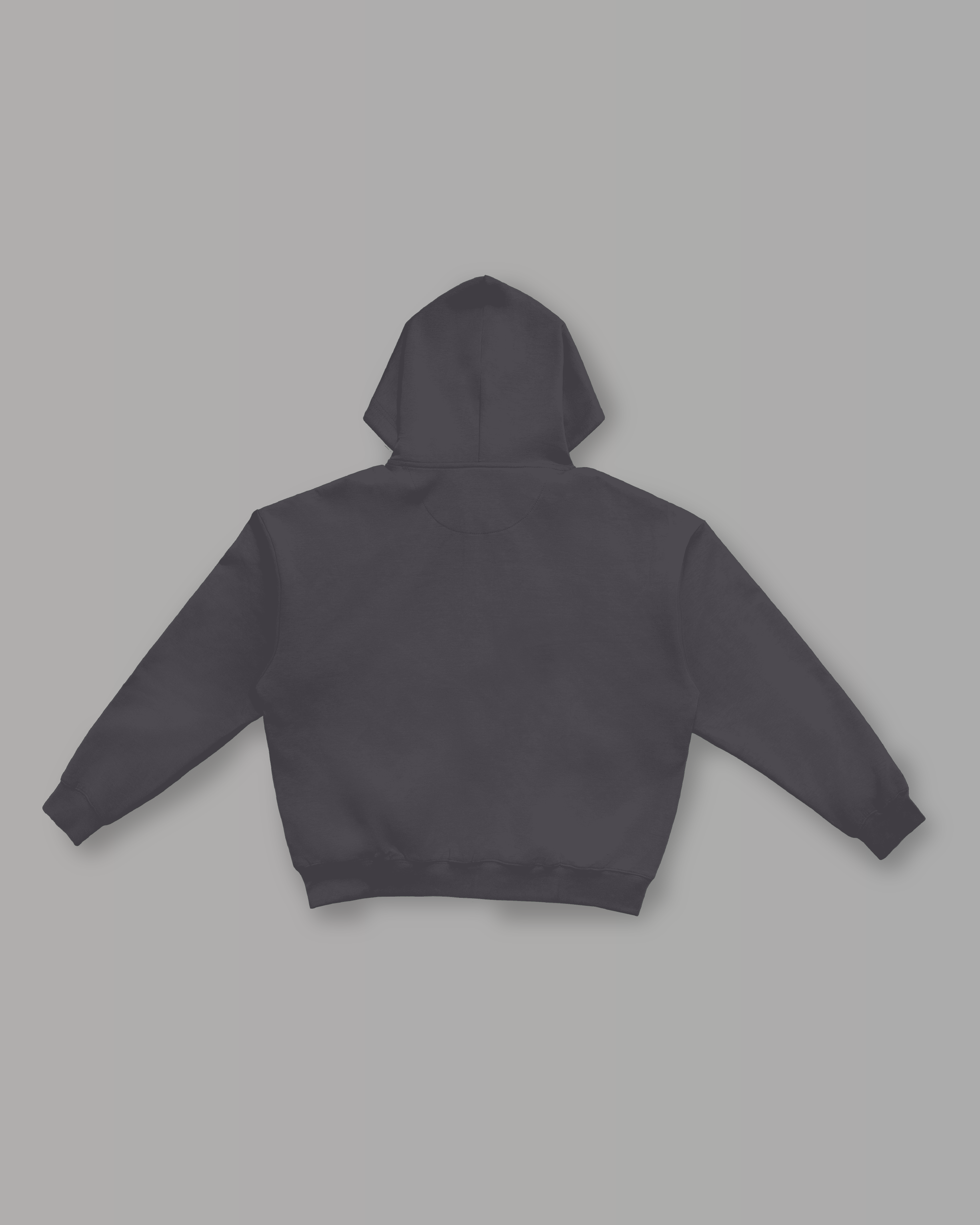 Felpa Cappuccio e Zip - Grigio Fumo