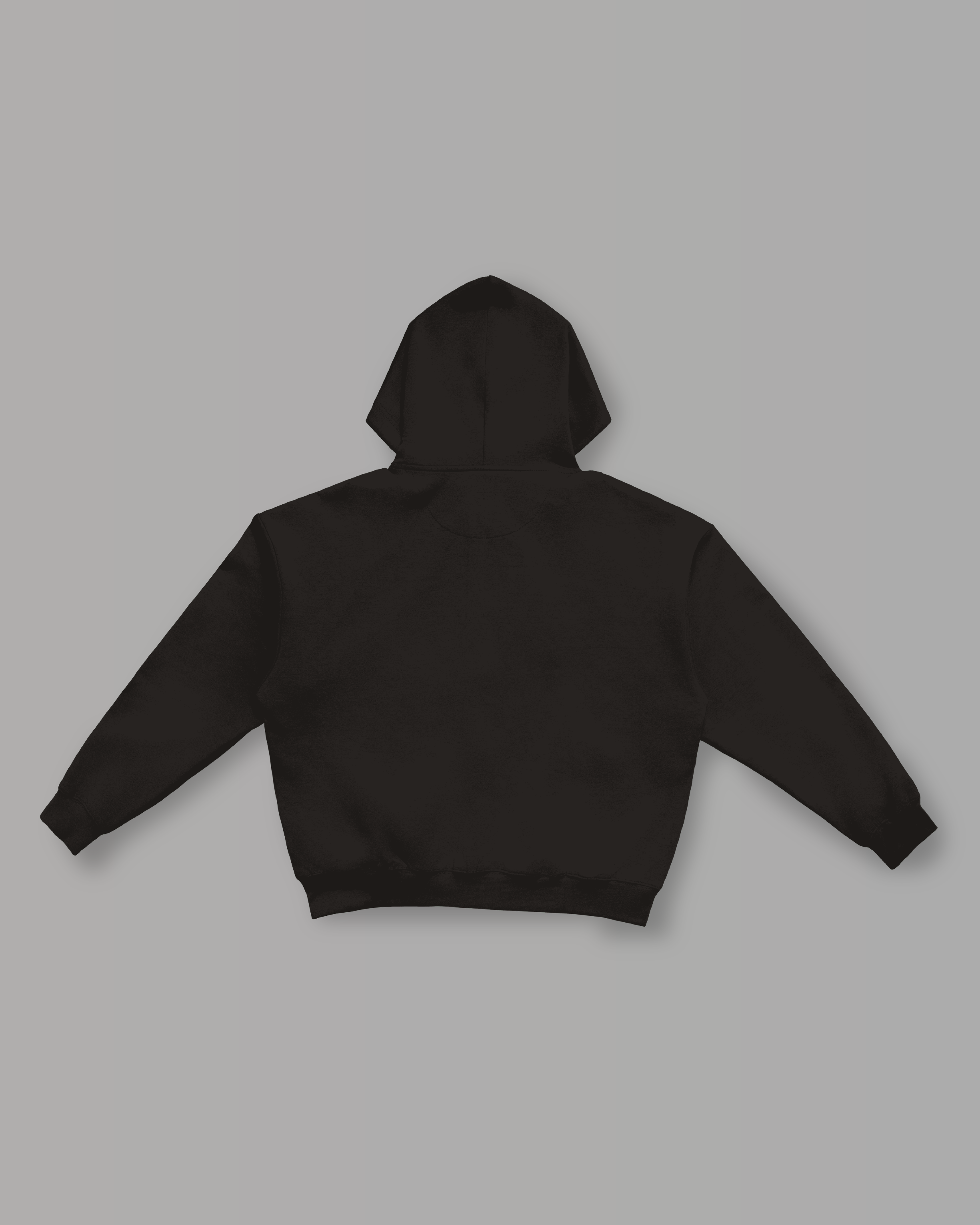 Felpa Cappuccio e Zip - Black