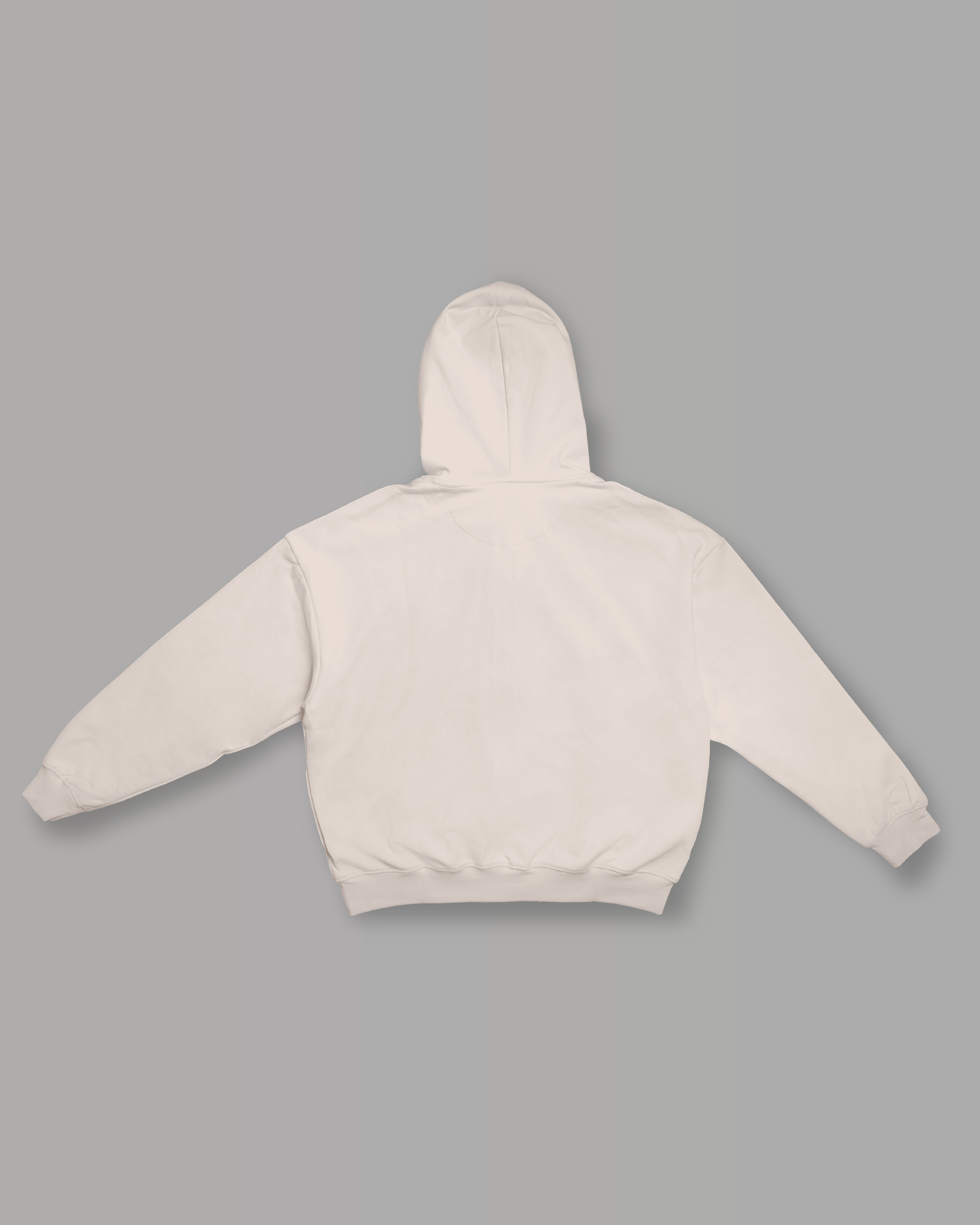 Felpa Cappuccio e Zip - Crema