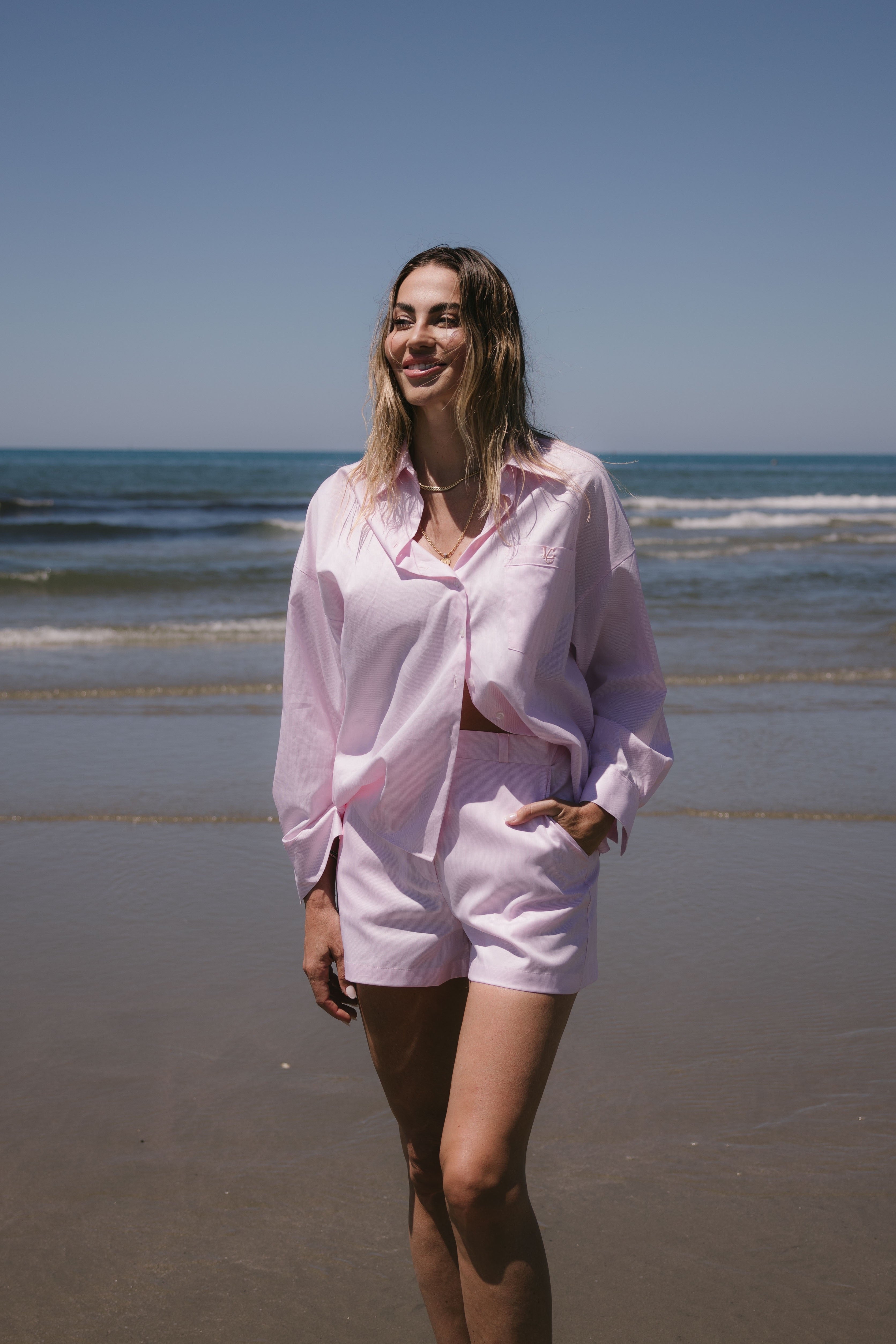 CAMICIA OVER ROSA