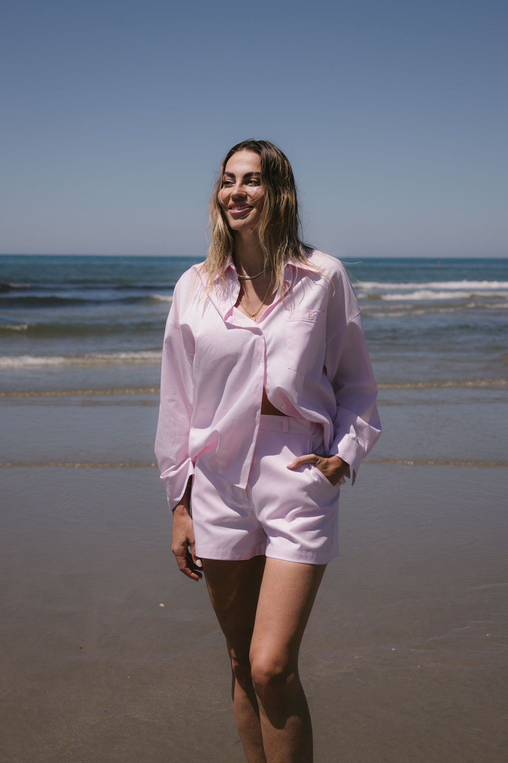 SHORTS COTONE ROSA