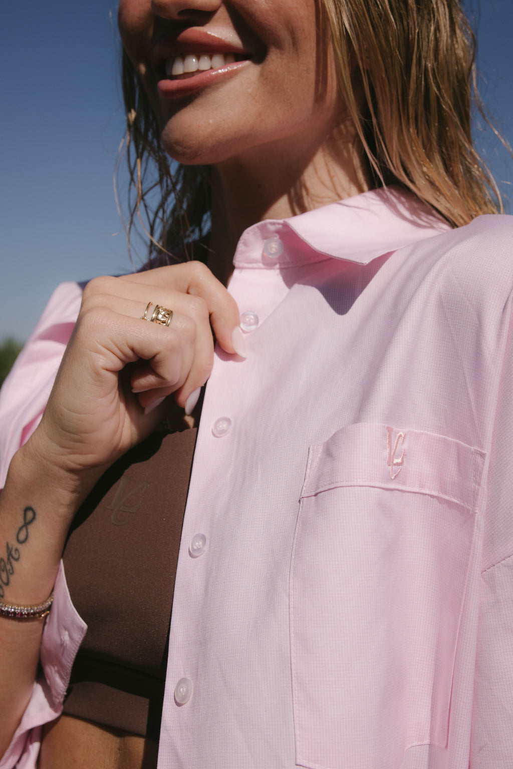 CAMICIA OVER ROSA