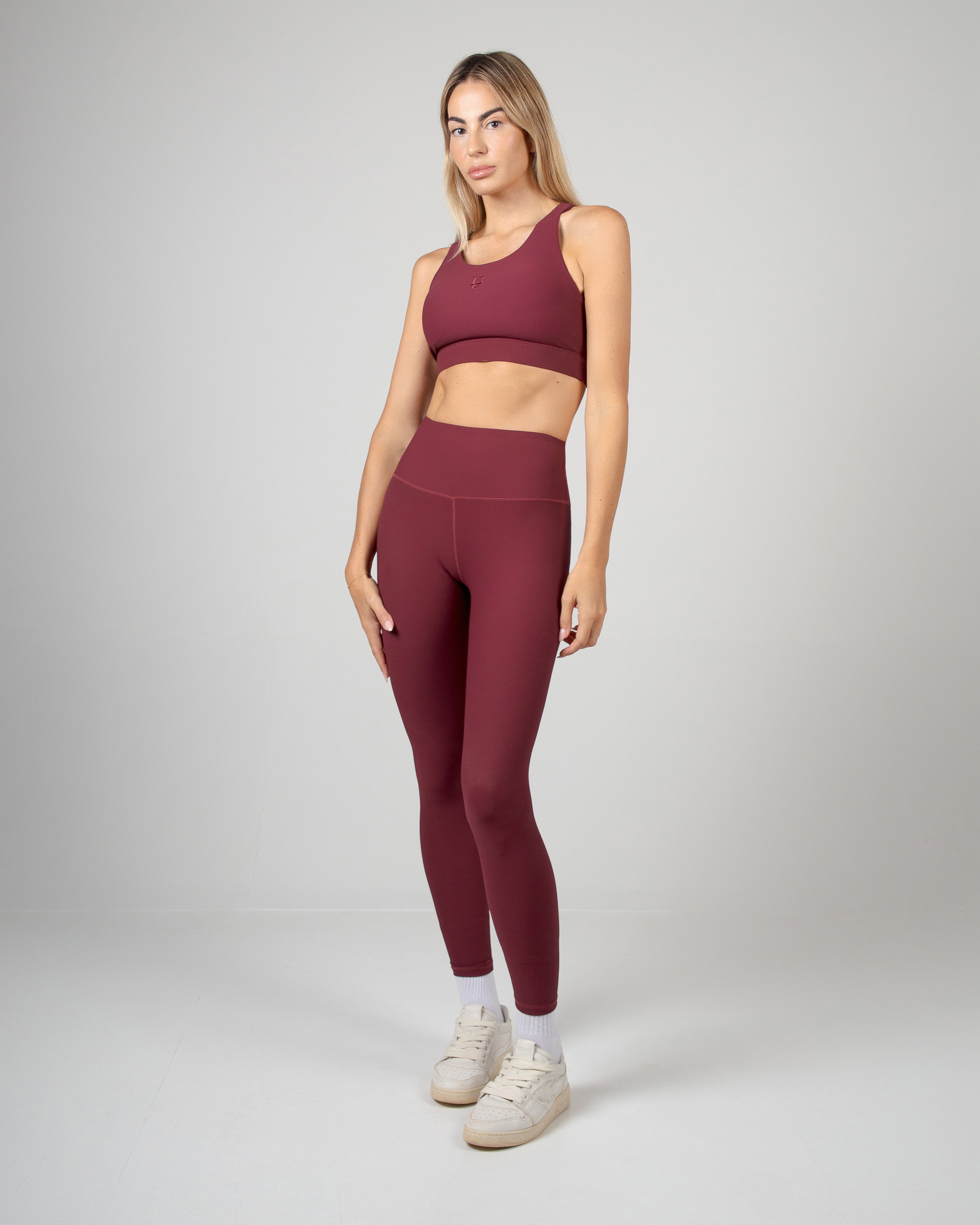 Leggins Ribbed - Burgundy
