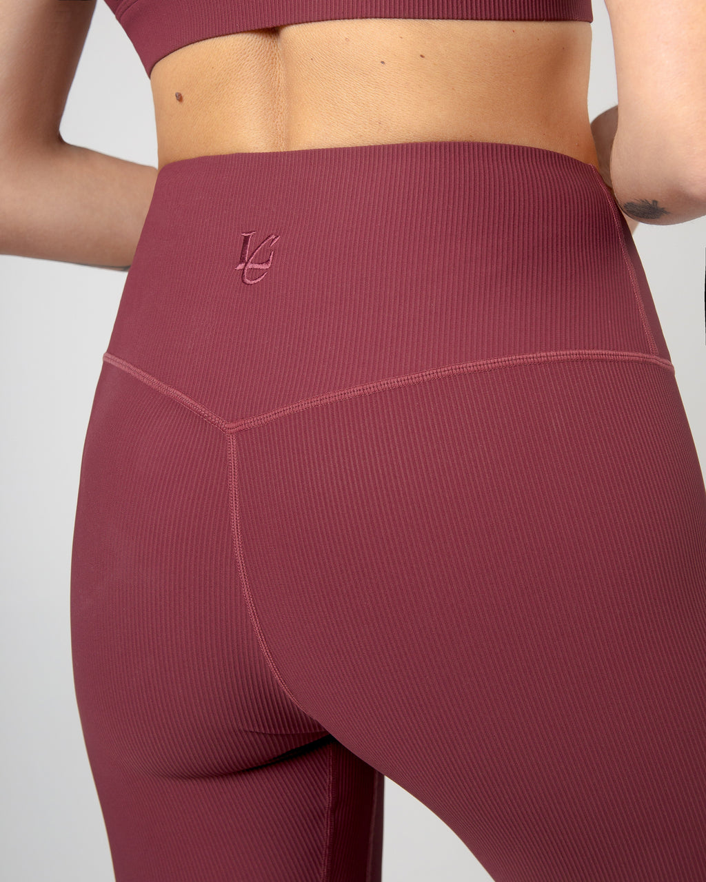Leggins Ribbed - Burgundy