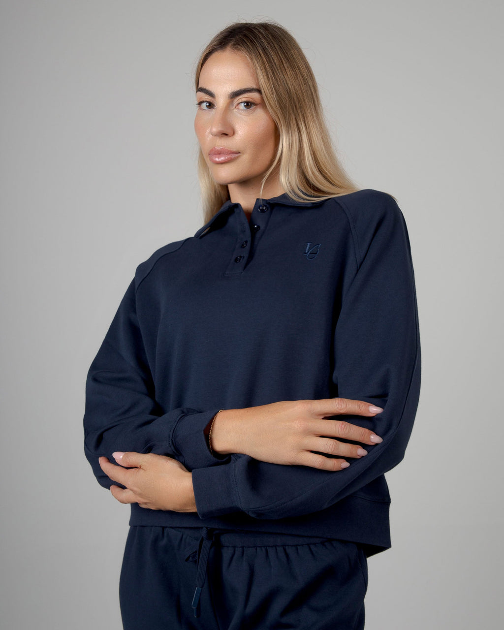 Felpa Polo - Blu Notte