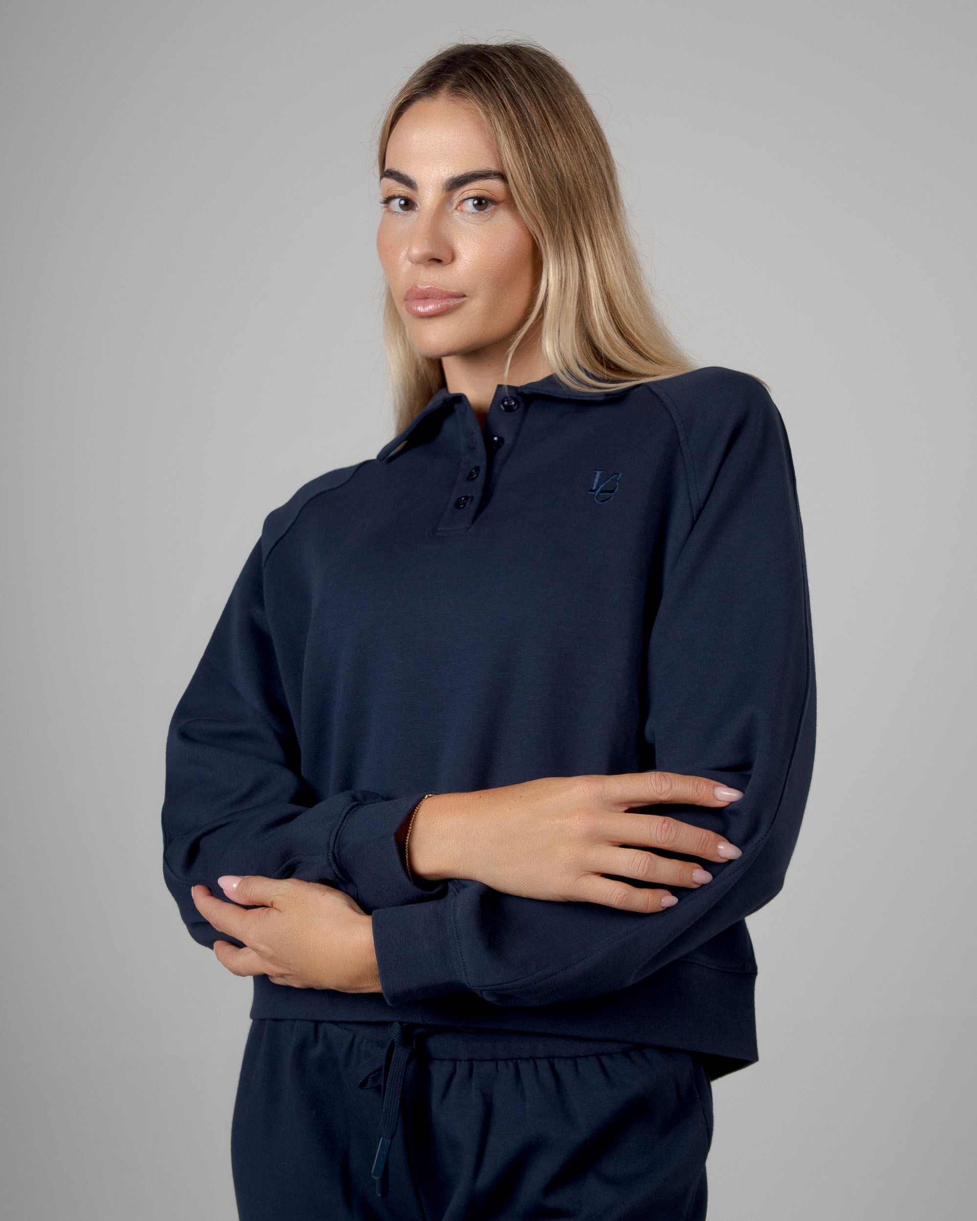 Felpa Polo - Blu Notte