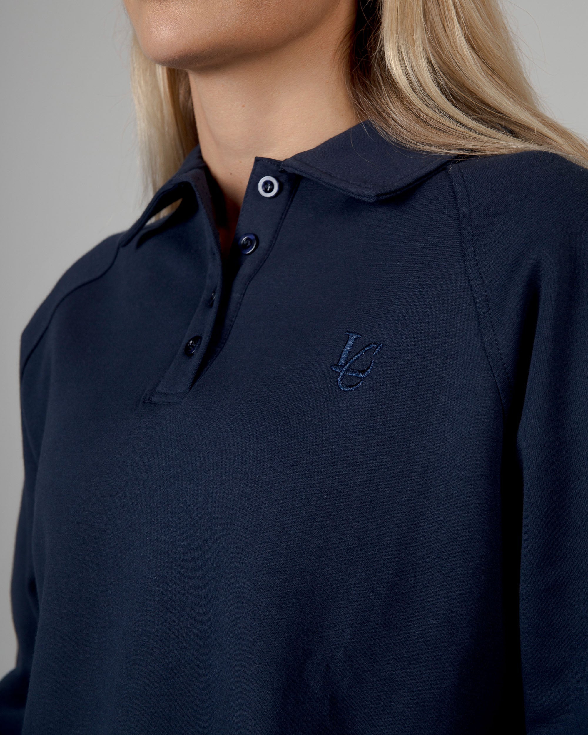 Felpa Polo - Blu Notte