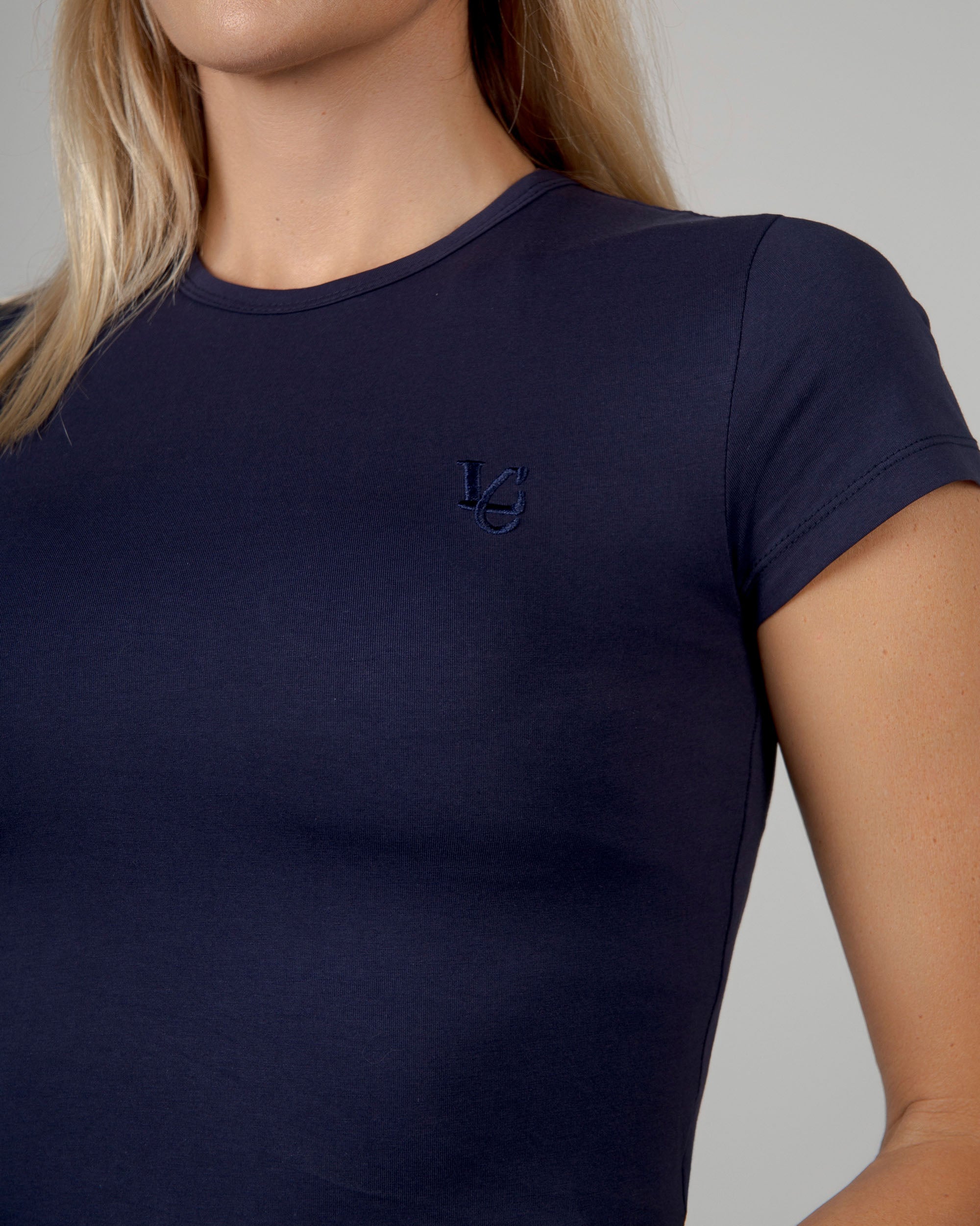 T-Shirt Top Crop - Blu Navy
