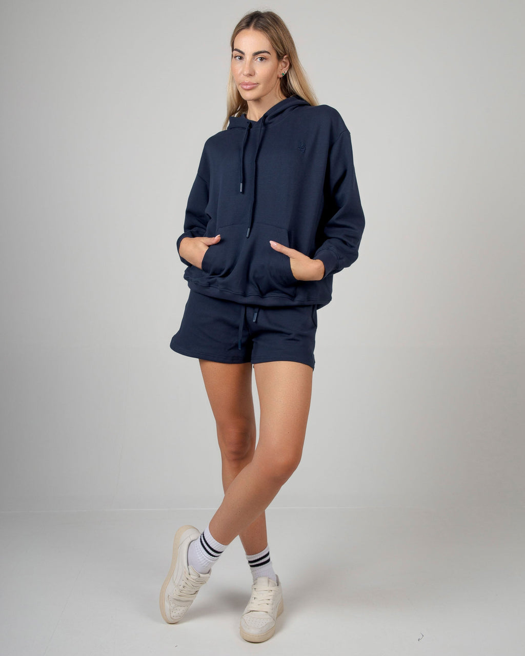 Felpa con Cappuccio - Blu Notte