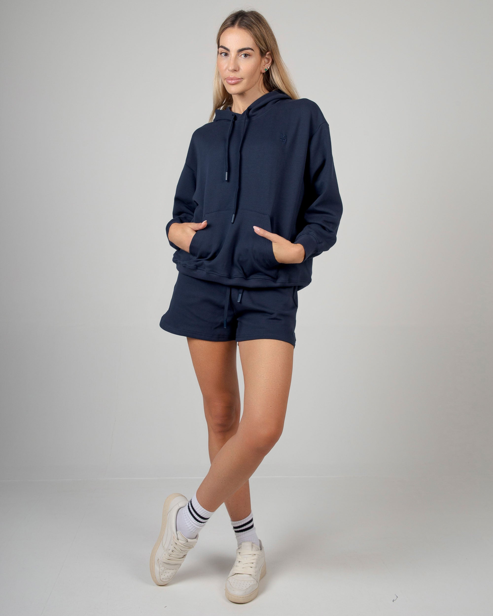 Felpa con Cappuccio - Blu Notte