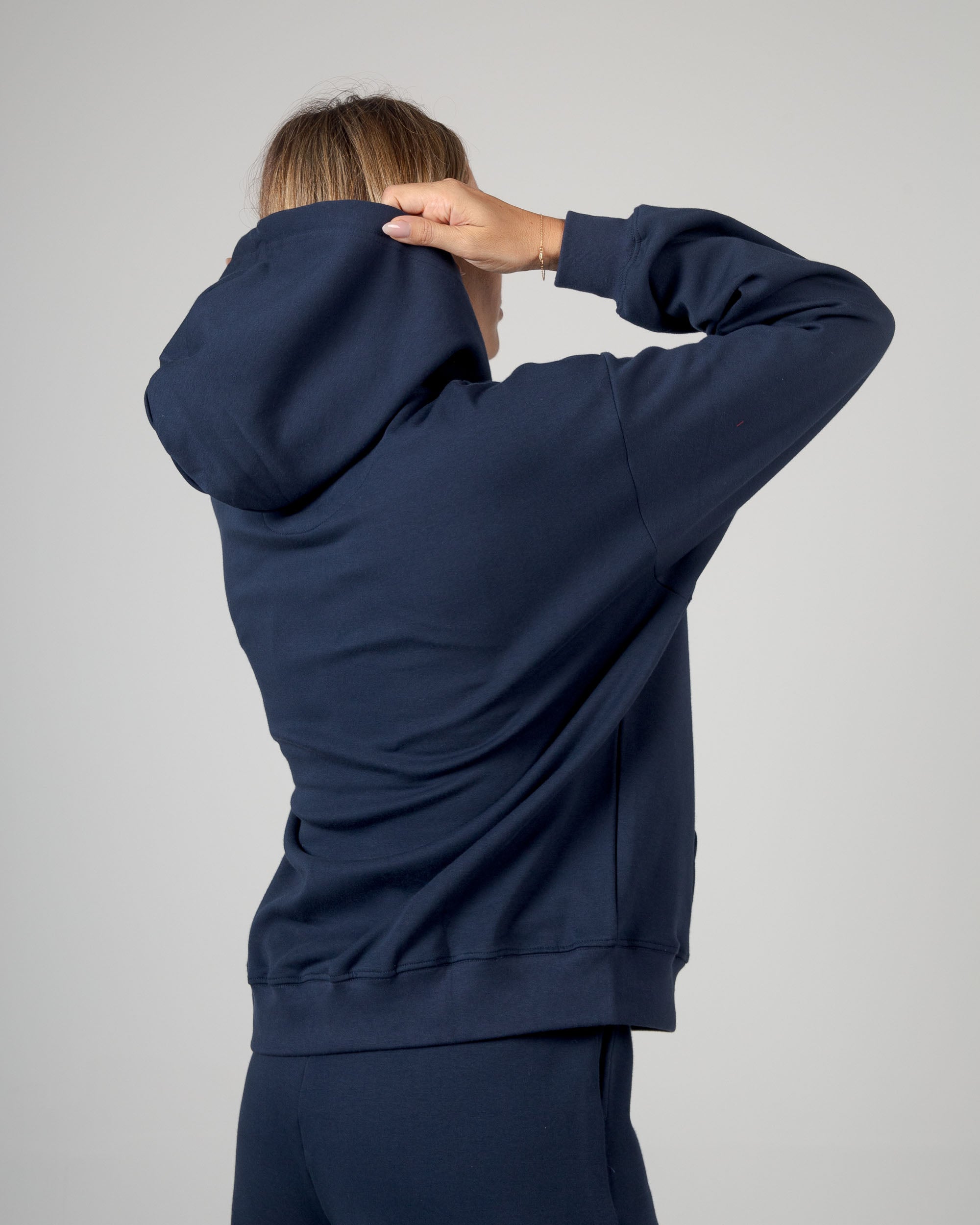 Felpa con Cappuccio - Blu Notte