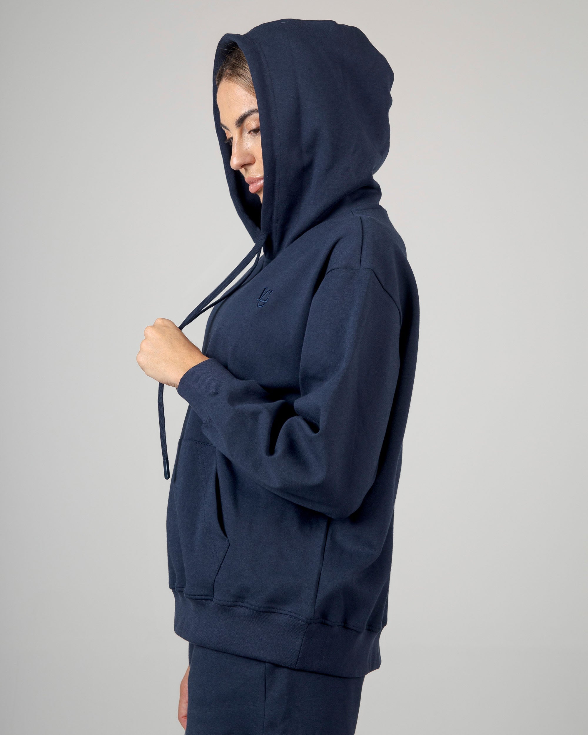 Felpa con Cappuccio - Blu Notte