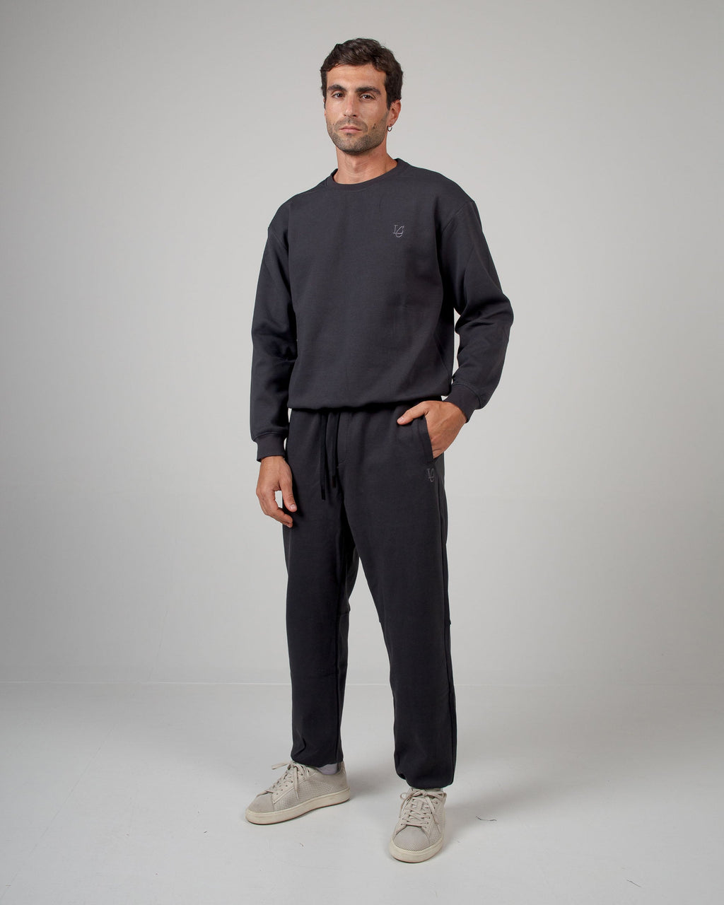 Felpa Girocollo - Grigio Fumo