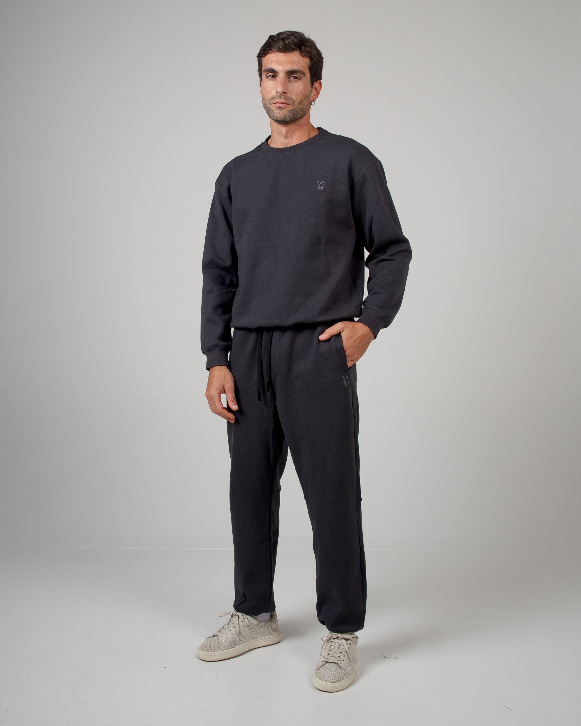 Felpa Girocollo - Grigio Fumo