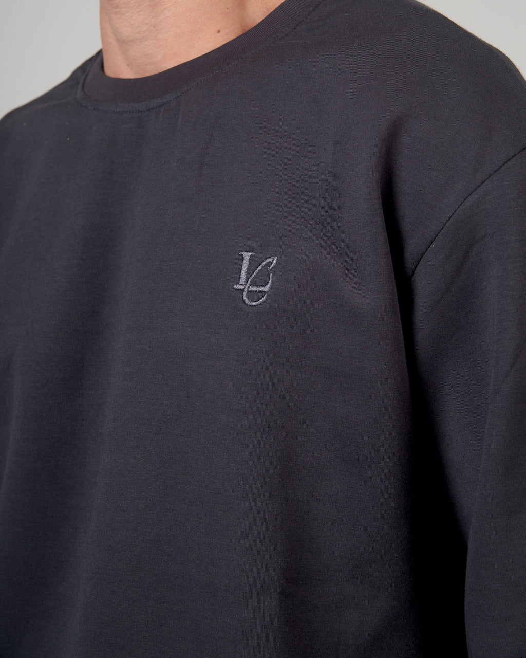 Felpa Girocollo - Grigio Fumo