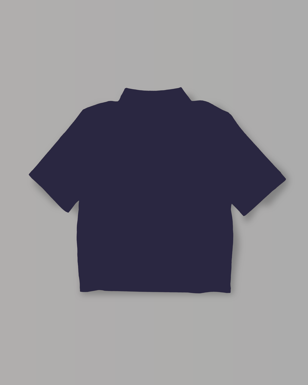 Polo Over Strutturata - Blu Navy