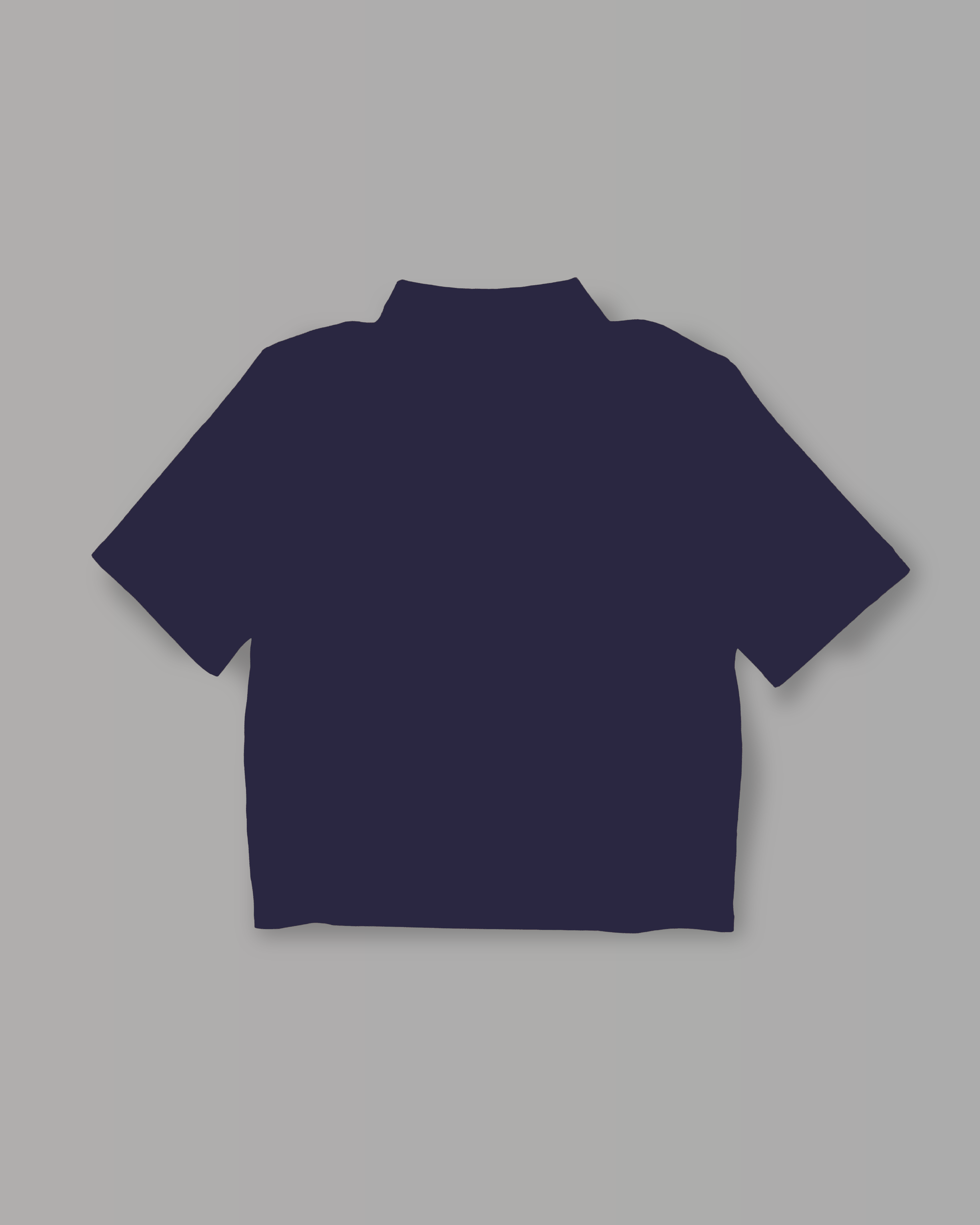 Polo Over Strutturata - Blu Navy