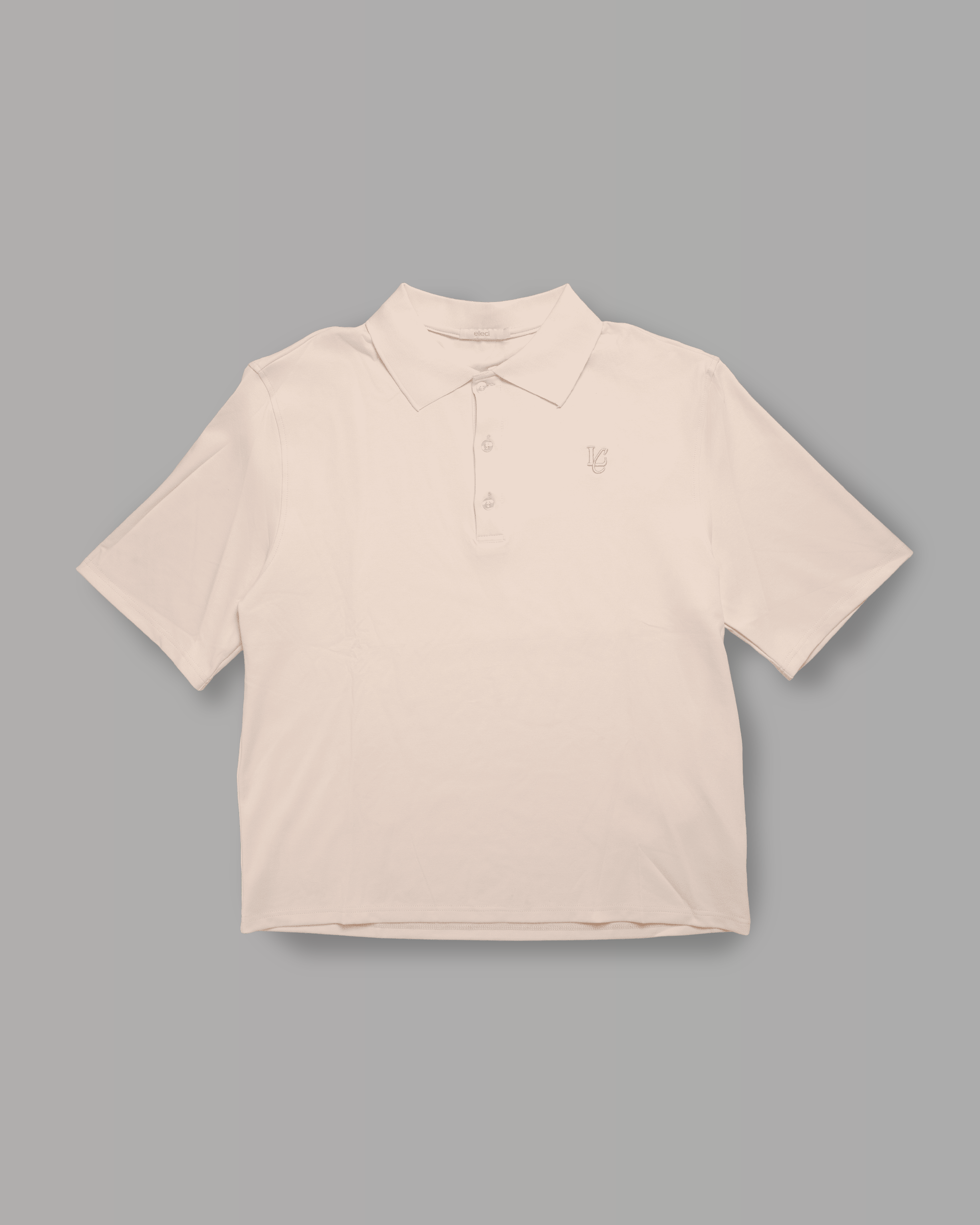 Polo Over Strutturata - Crema