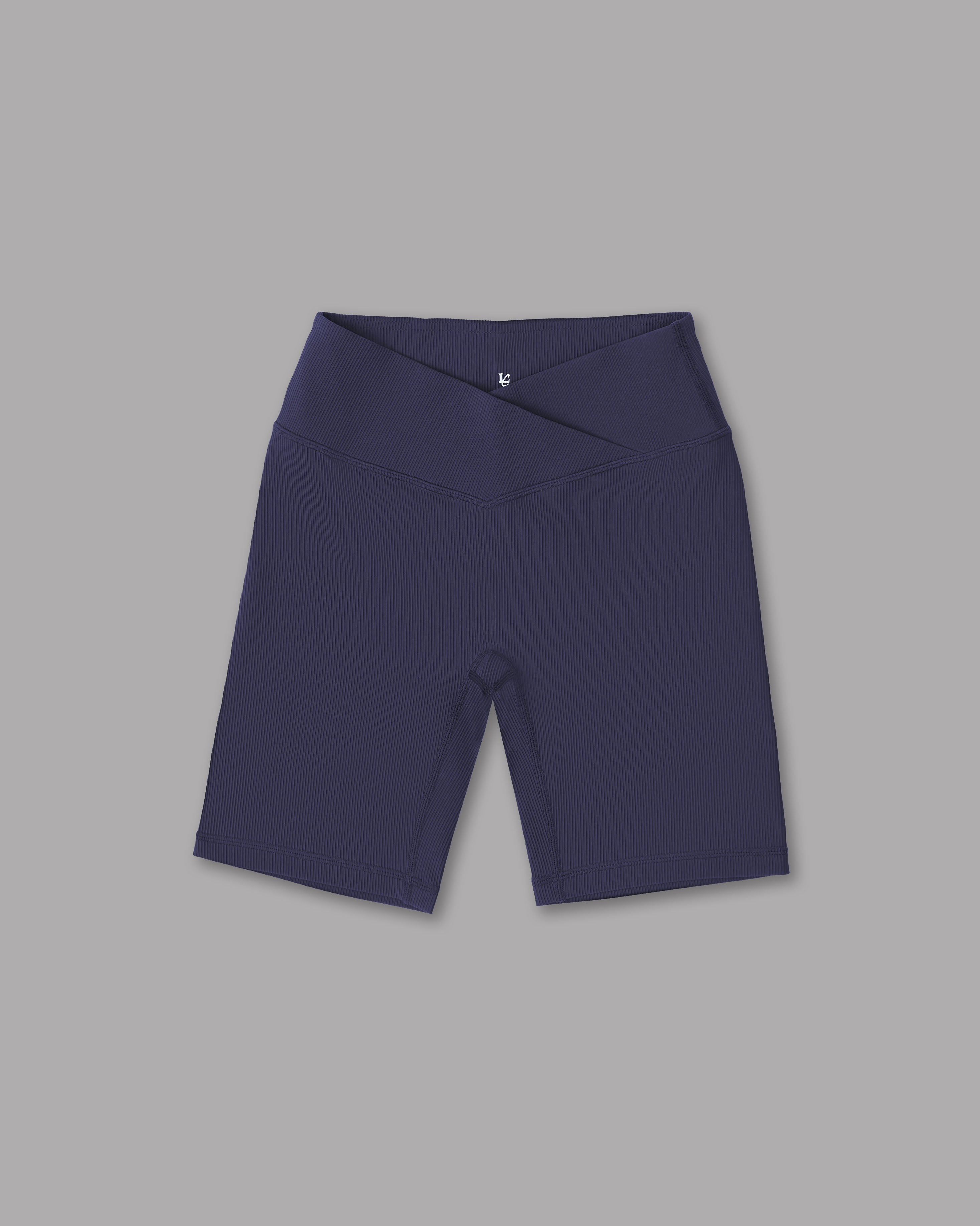 Ciclista Ribbed - Blu