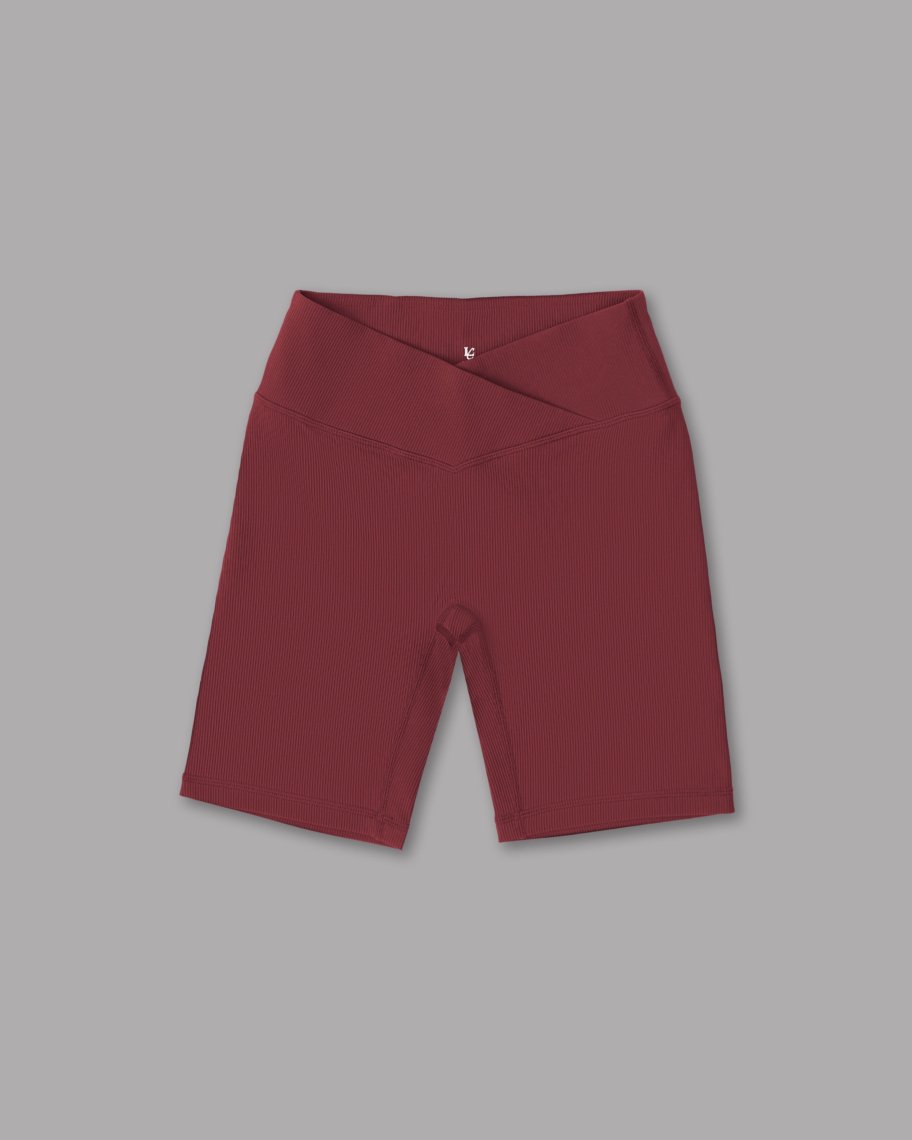 Ciclista Ribbed - Burgundy