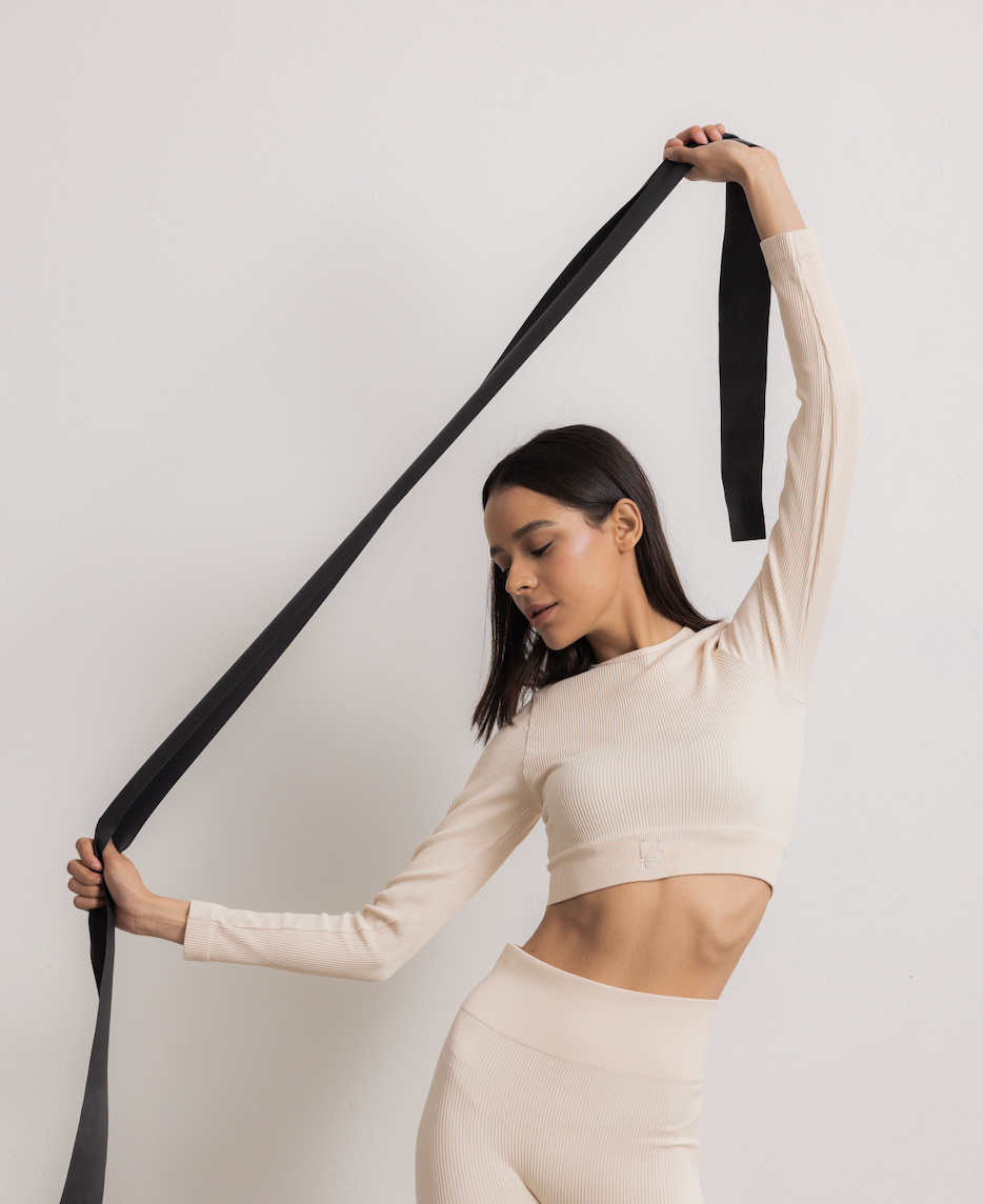 Long Sleeve Top Seamless - Butter Cream