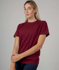 T-Shirt Regular in Pique - Bordeaux
