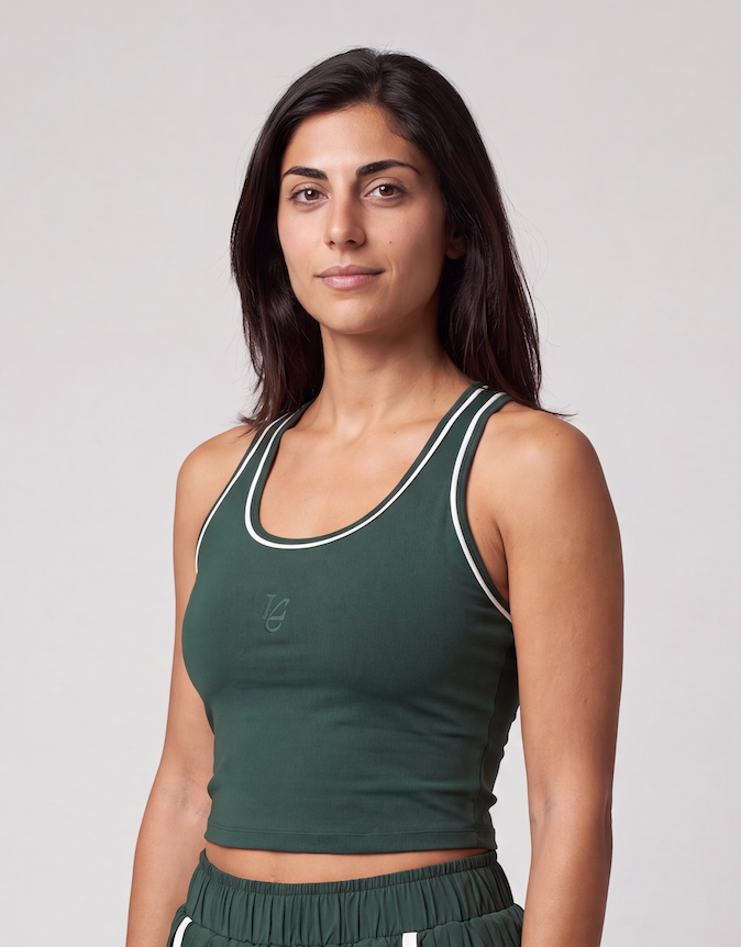 CANOTTA TOP EVERGREEN/WHITE