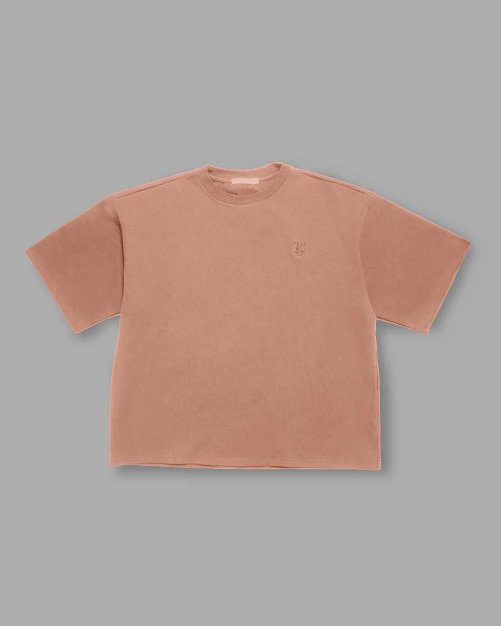 T-Shirt Over Strutturata - Caramel