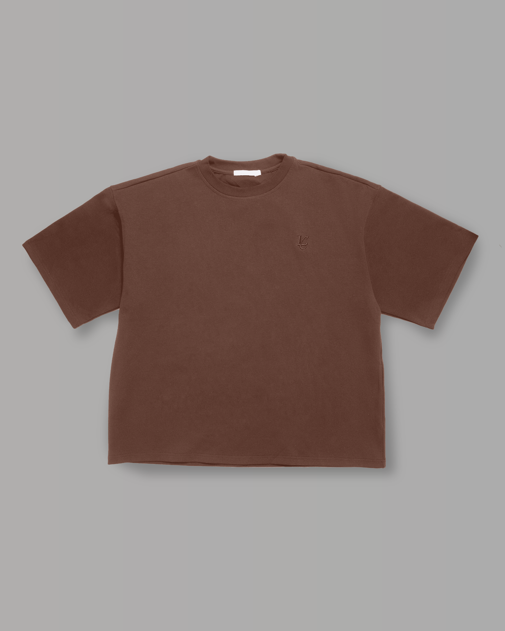 T-Shirt Over Strutturata - Cioccolato